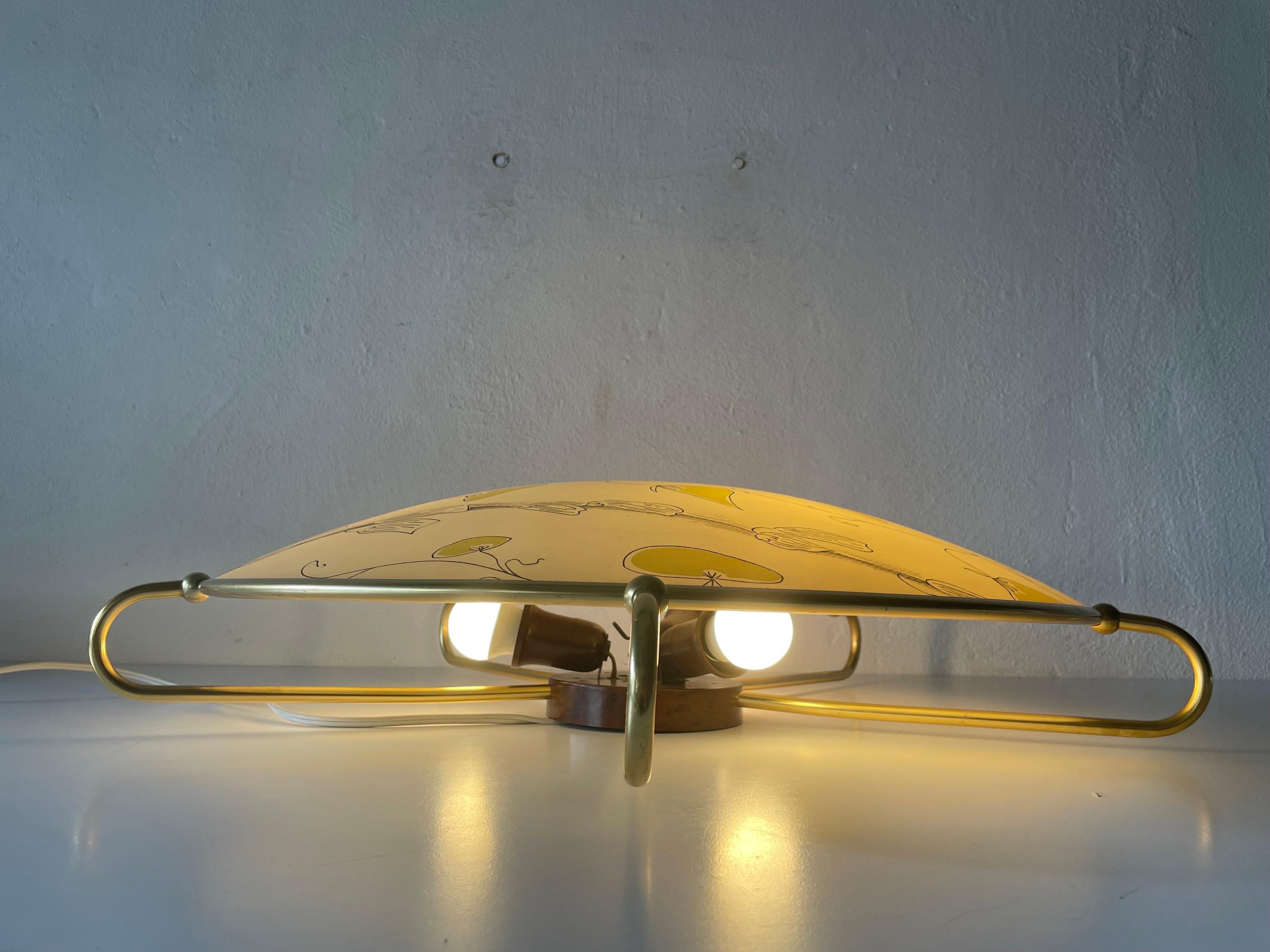 Mid-Century Modern Large Flush Mount Ceiling or Wall Lamp by Erco, 1950s Germany 6