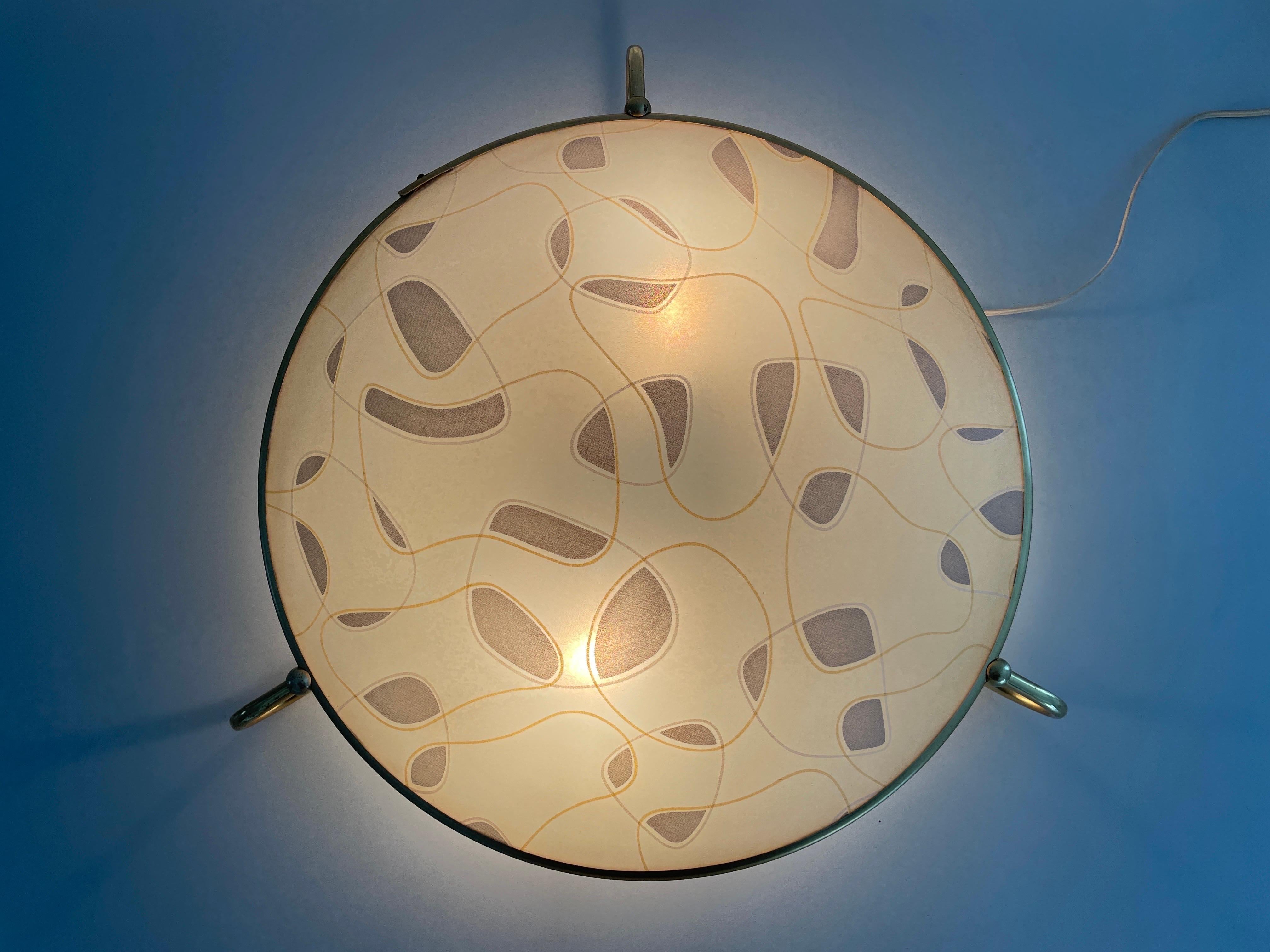 Mid-Century Modern Large Flush Mount or Ceiling Lamp by Erco, 1950s, Germany For Sale 6