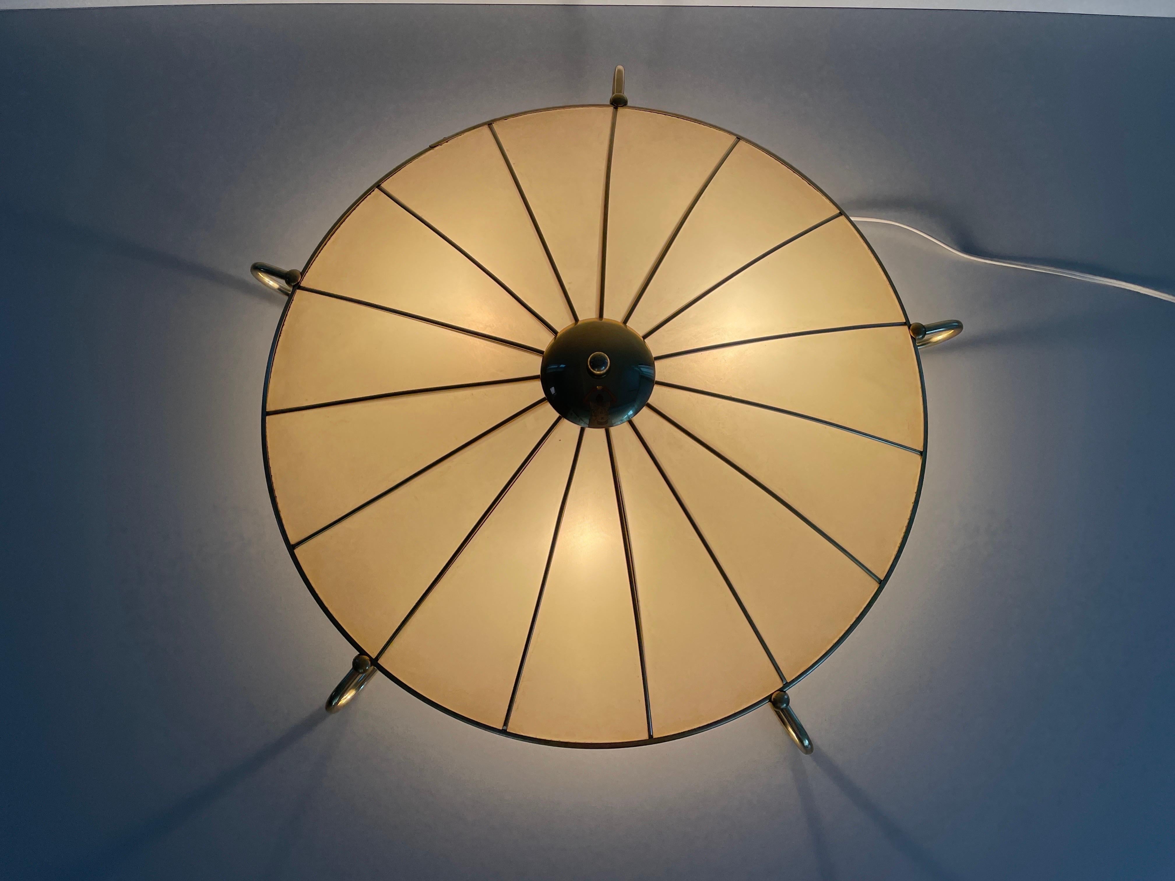 Mid-Century Modern Large Flush Mount or Ceiling Lamp by Erco, 1950s, Germany For Sale 7