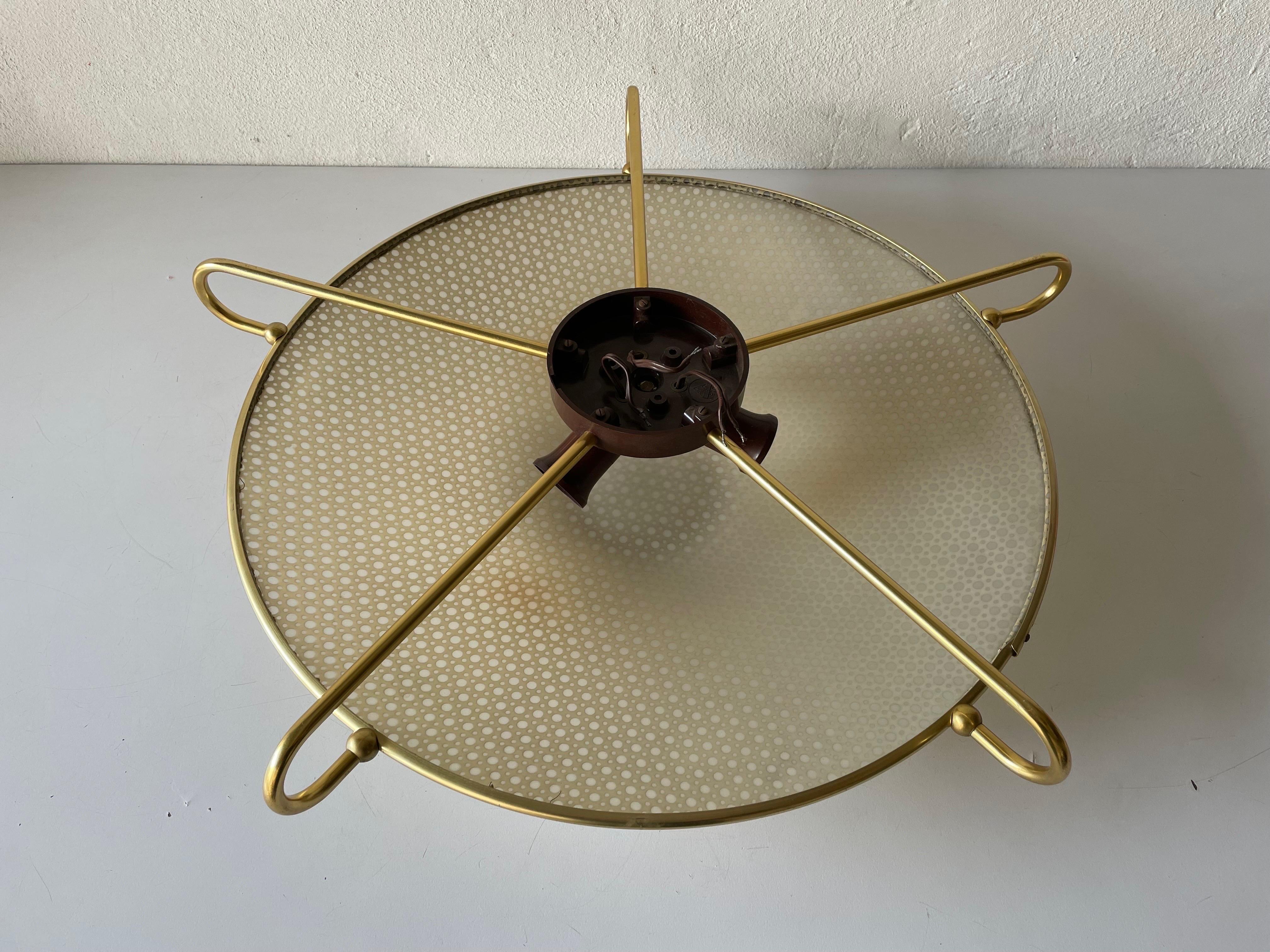 Mid Century Modern Large Flush Mount or Ceiling Lamp by Erco, 1950s Germany 9
