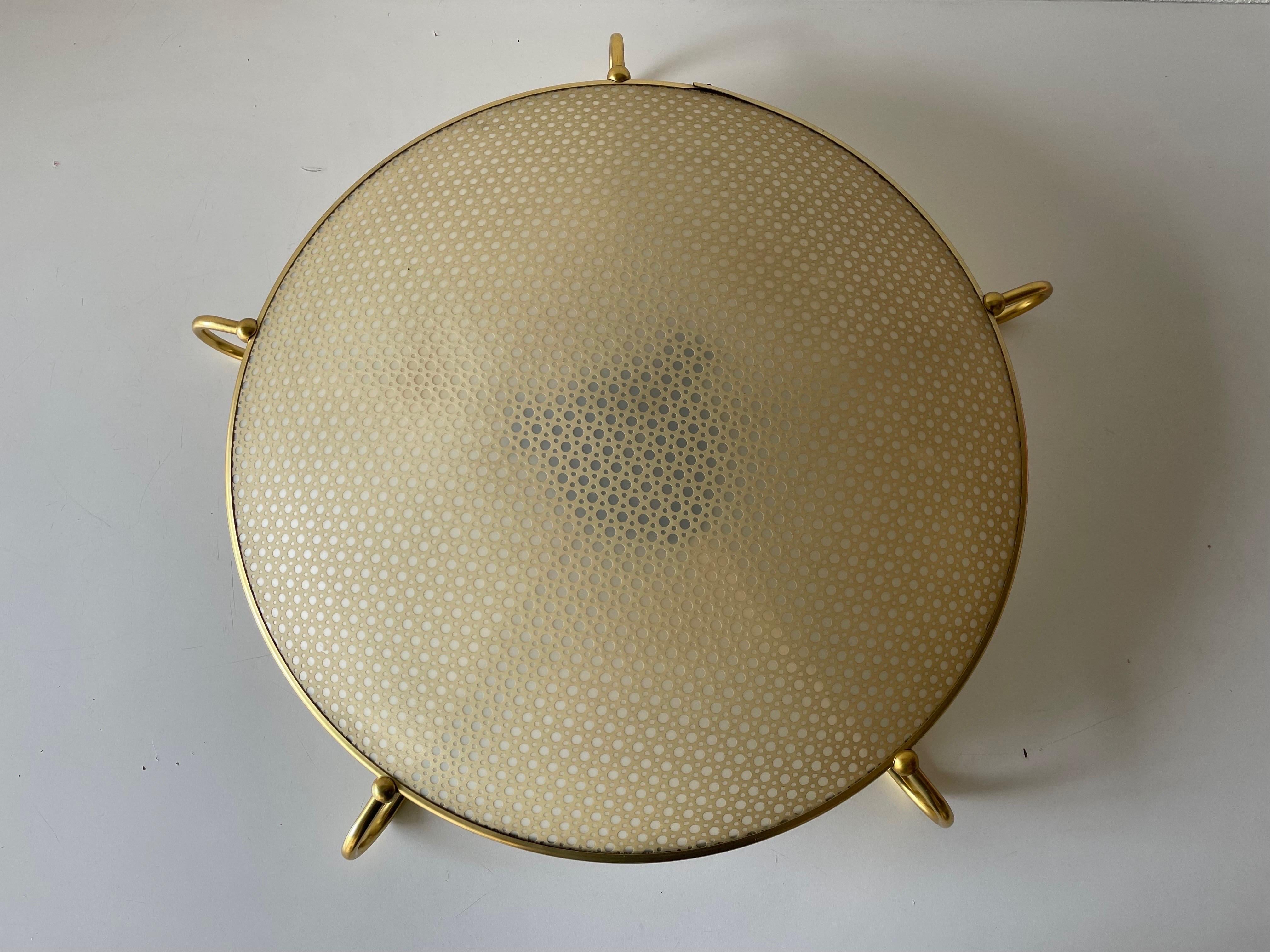 Mid Century Modern Large Flush Mount or Ceiling Lamp by Erco, 1950s Germany 10