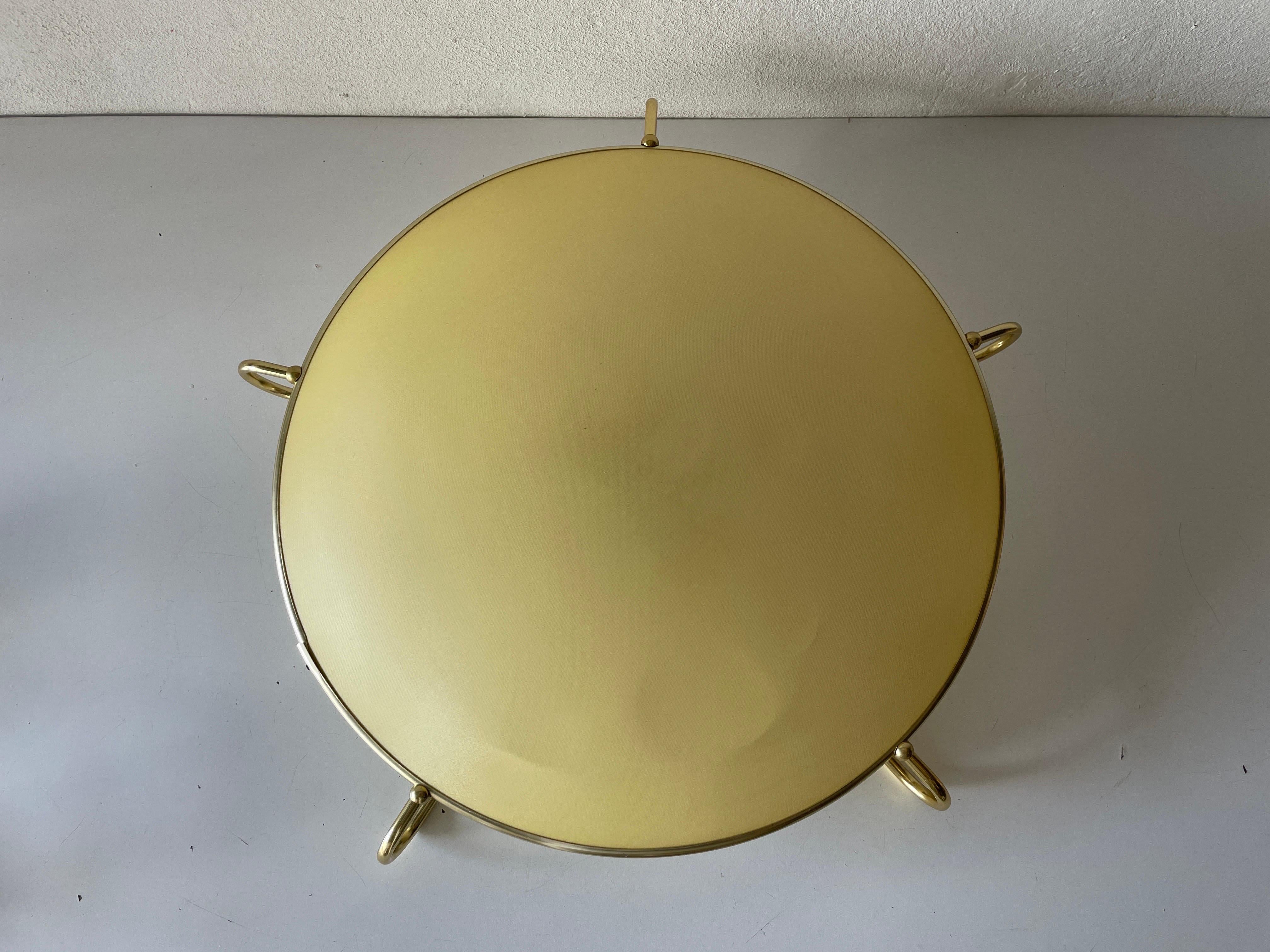 Mid-Century Modern Large Flush Mount or Ceiling Lamp by Erco, 1950s, Germany In Excellent Condition For Sale In Hagenbach, DE