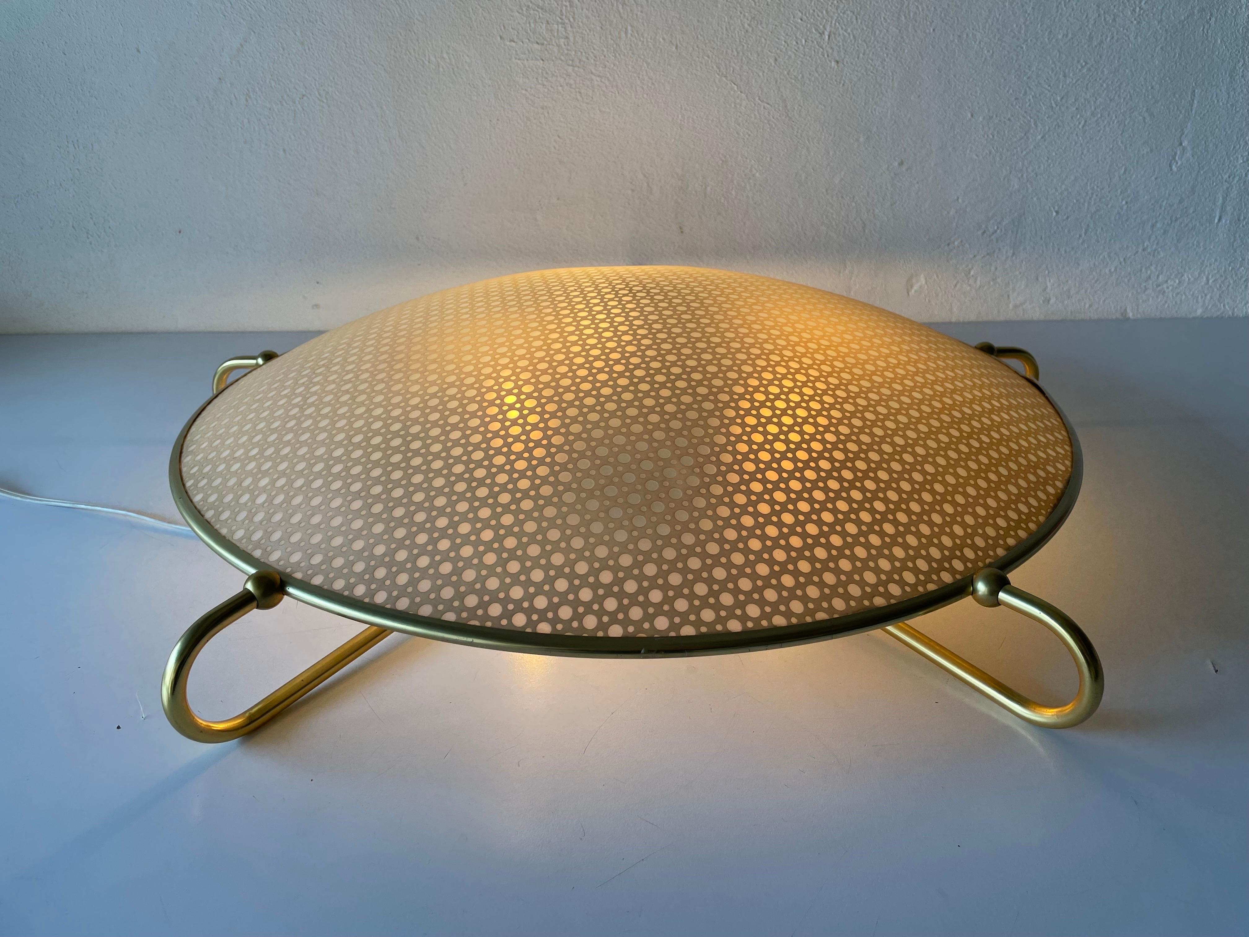 Mid Century Modern Large Flush Mount or Ceiling Lamp by Erco, 1950s Germany 2