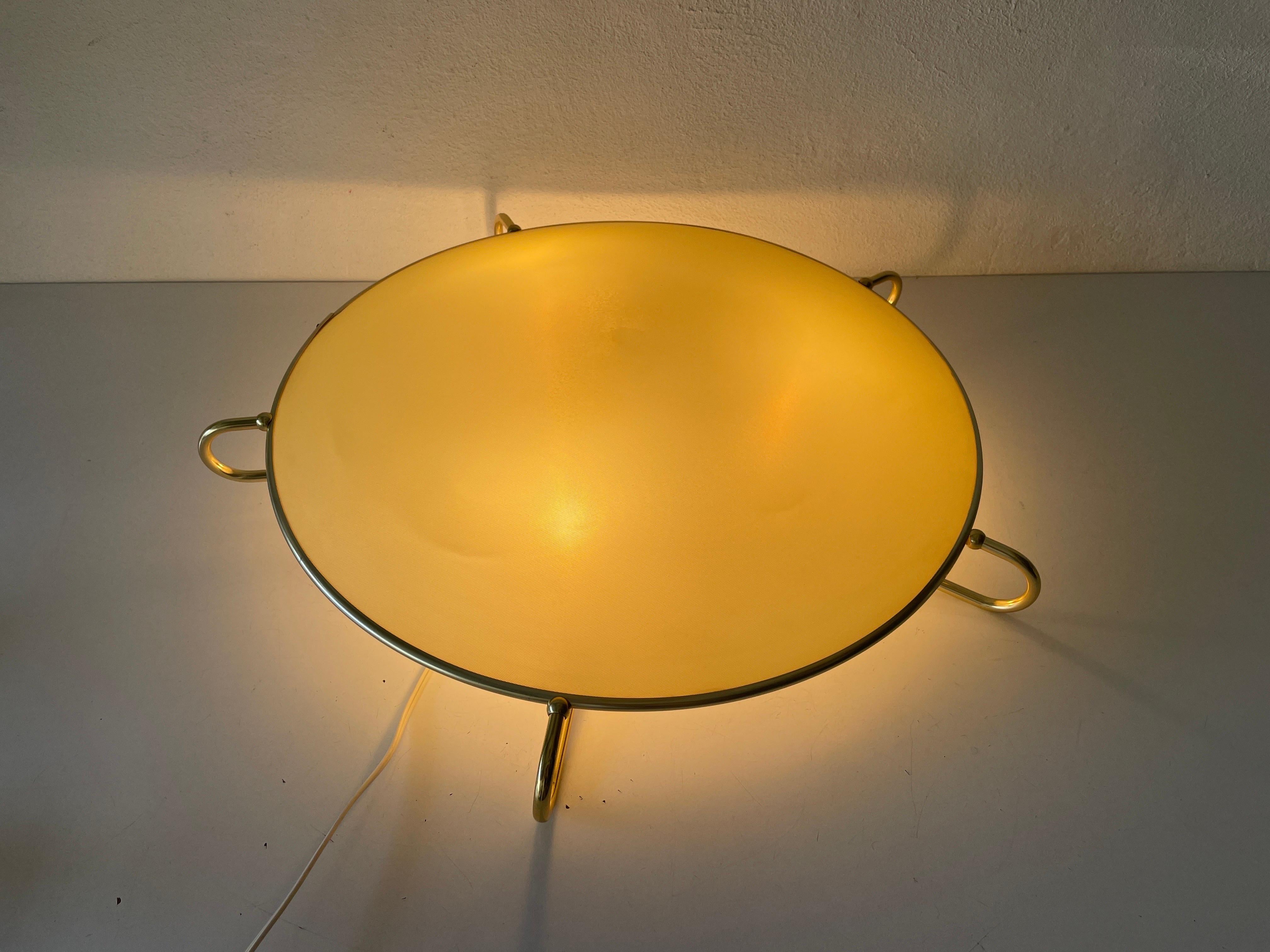 Mid-Century Modern Large Flush Mount or Ceiling Lamp by Erco, 1950s, Germany For Sale 3