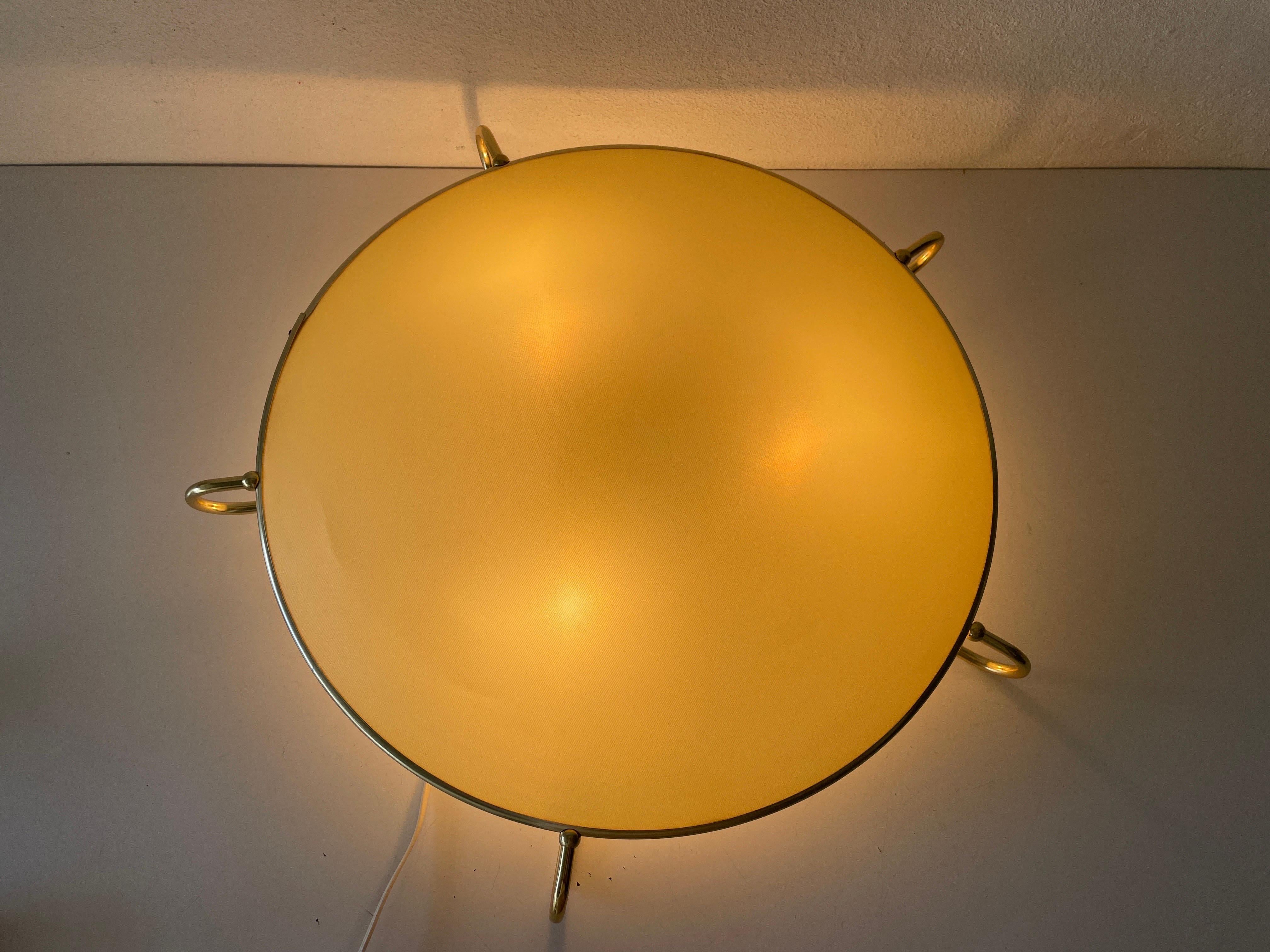 Mid-Century Modern Large Flush Mount or Ceiling Lamp by Erco, 1950s, Germany For Sale 4