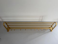 Mid-century Modern Large Gold Metal Clothes Hanger, 1960s, Germany
