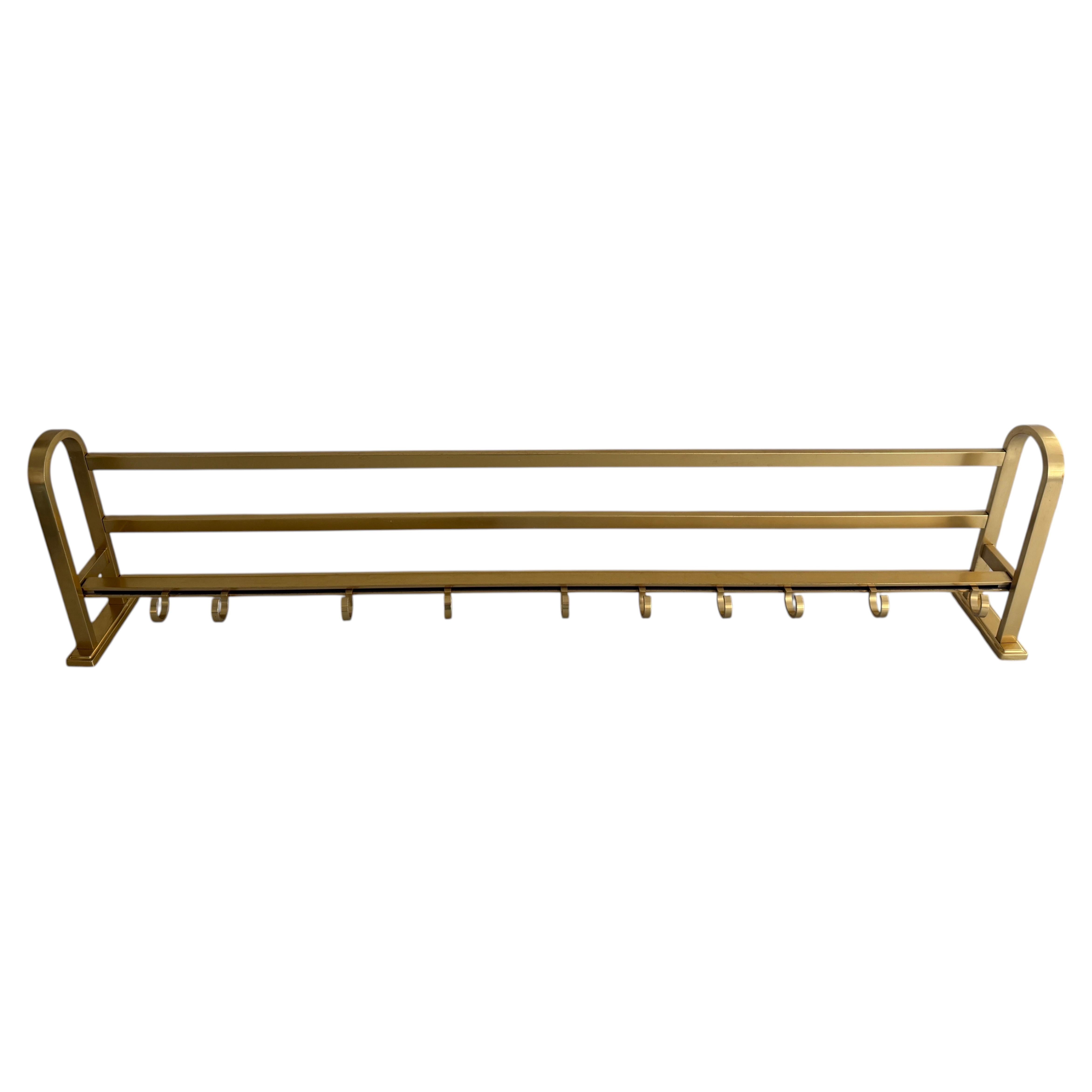 Appendiabiti grande in metallo dorato in stile Mid-Century Modern, anni ’60, Germania