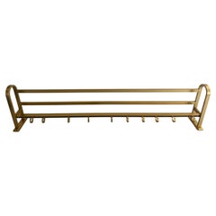 Mid-century Modern Large Gold Metal Clothes Hanger, 1960s, Germany