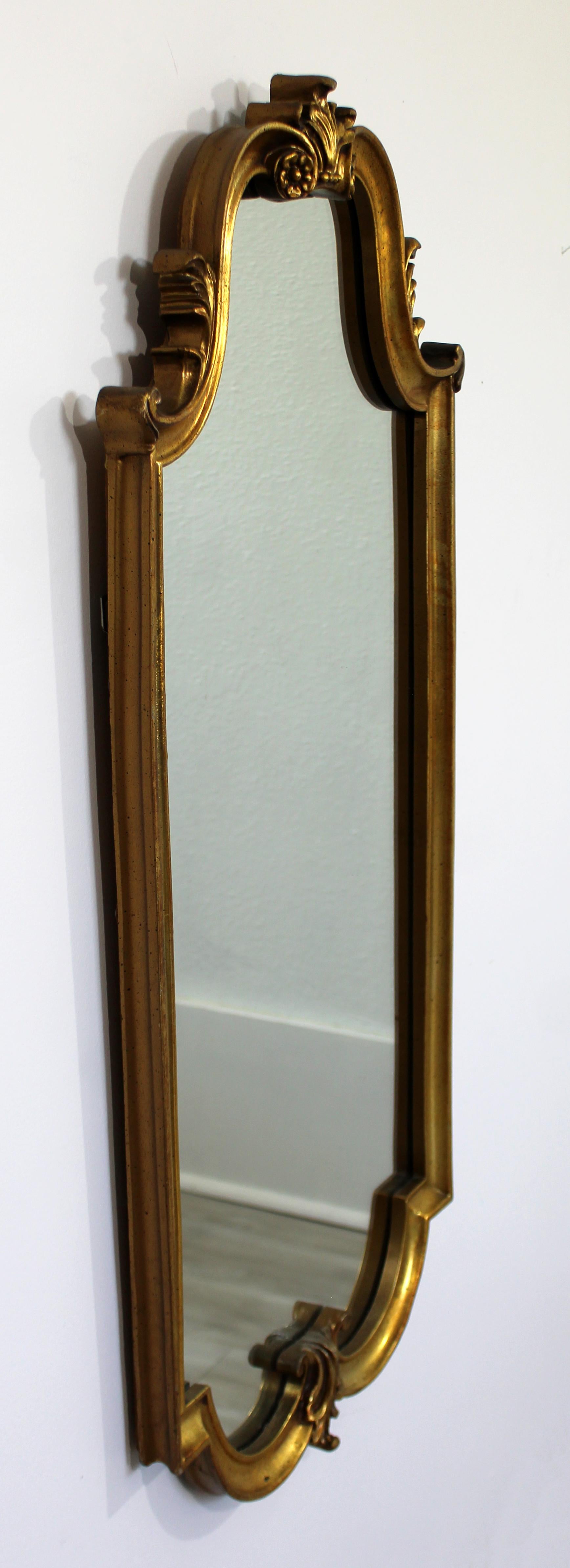 Mid-Century Modern Large Hollywood Regency Gold Gilt Wall Mirror La Barge Style In Good Condition In Keego Harbor, MI