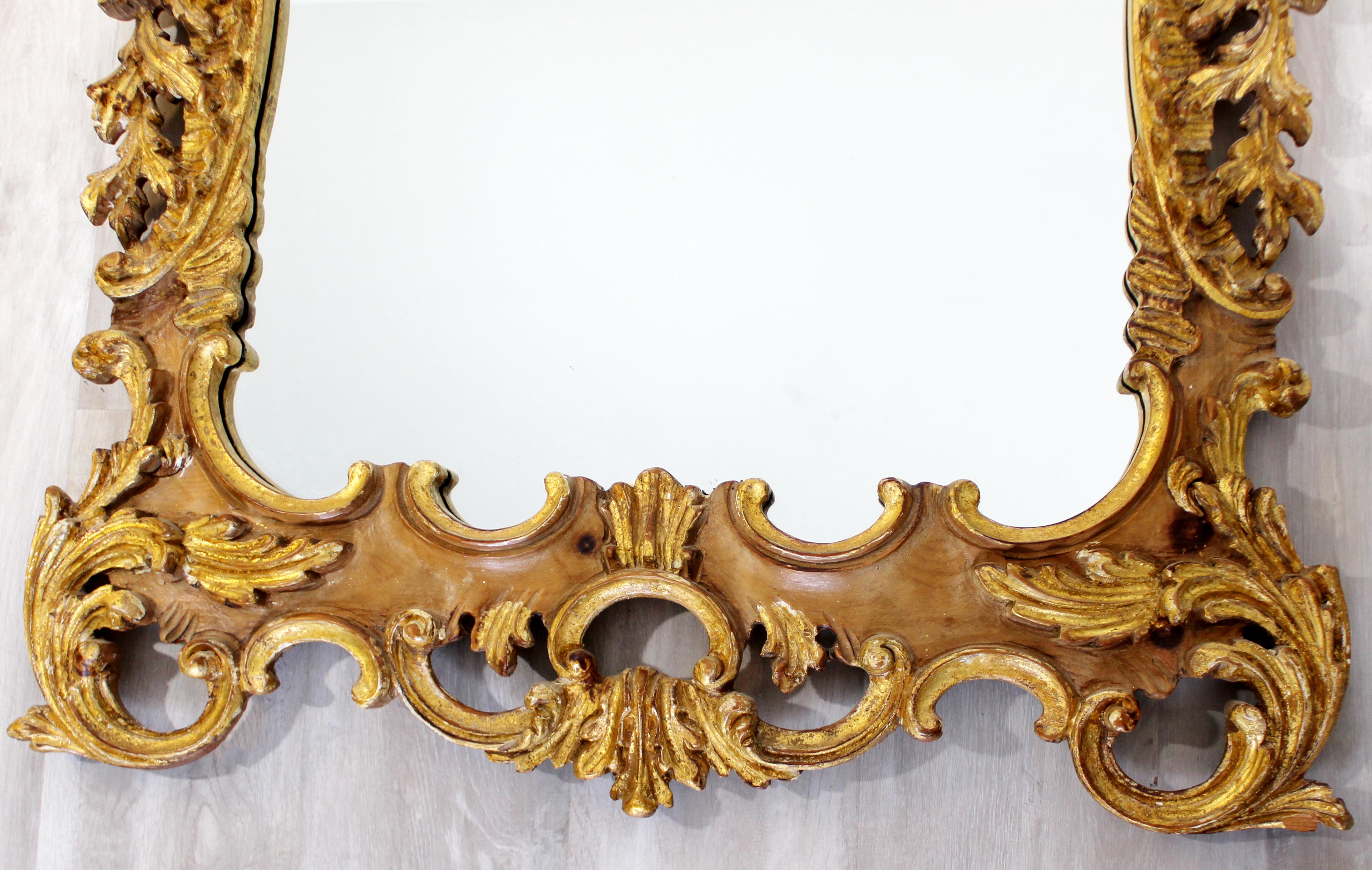 Late 20th Century Mid-Century Modern Large La Barge Chippendale Rococo Gold Gilt Mirror