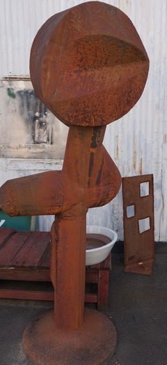 Große Metallskulptur von J.W., Moderne der Mitte des Jahrhunderts Lalonde, 1973