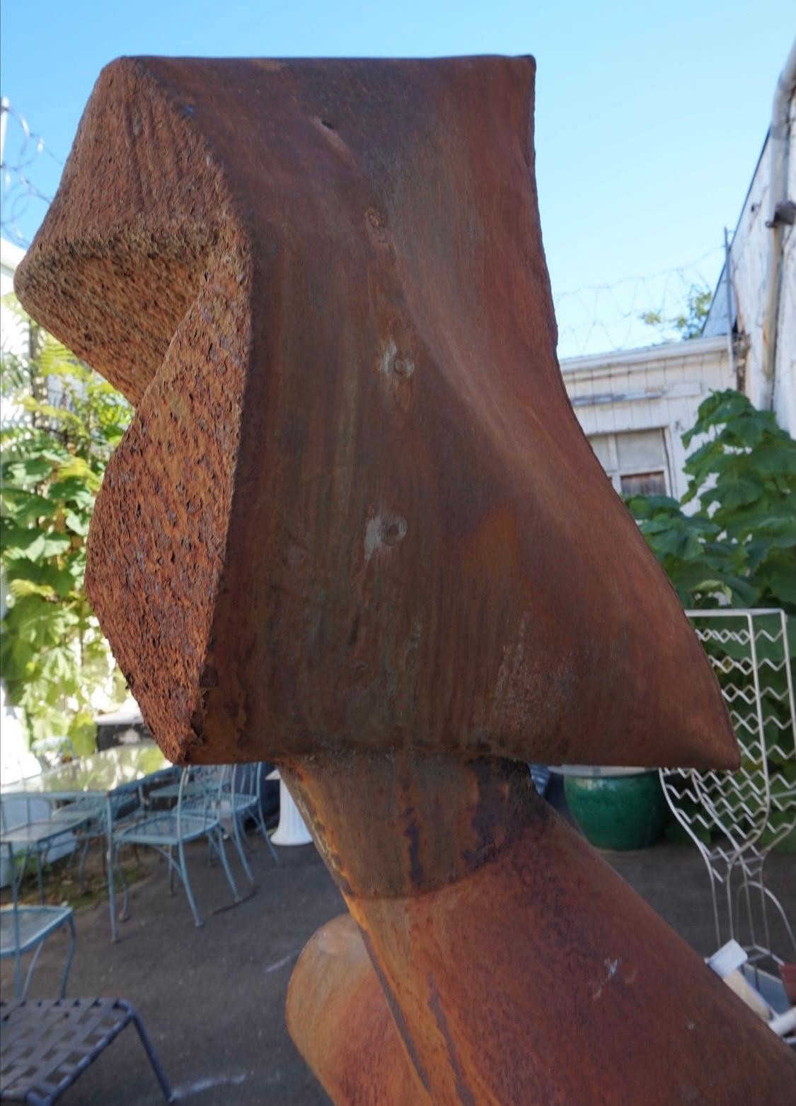 Late 20th Century Mid-Century Modern Large Metal Sculpture by J.W. Lalonde, 1973