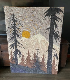 Tapiz moderno de mediados de siglo para colgar en la pared