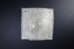 Mid-Century Modern Large Murano Flush Mount / Wall light, Italy 1960s