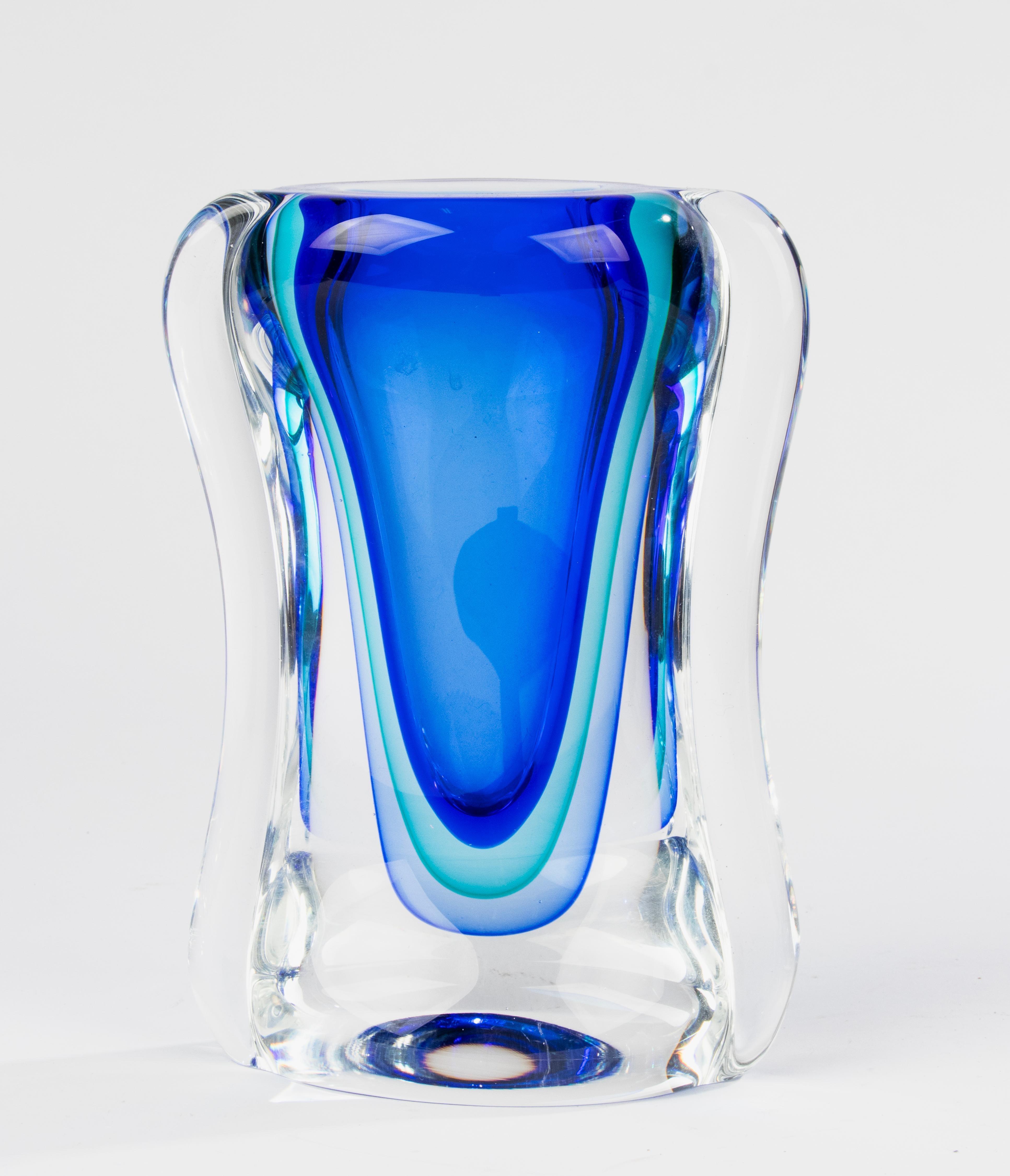 Italian Mid-Century Modern Large Murano Glass Vase - Alfredo Barbini  For Sale
