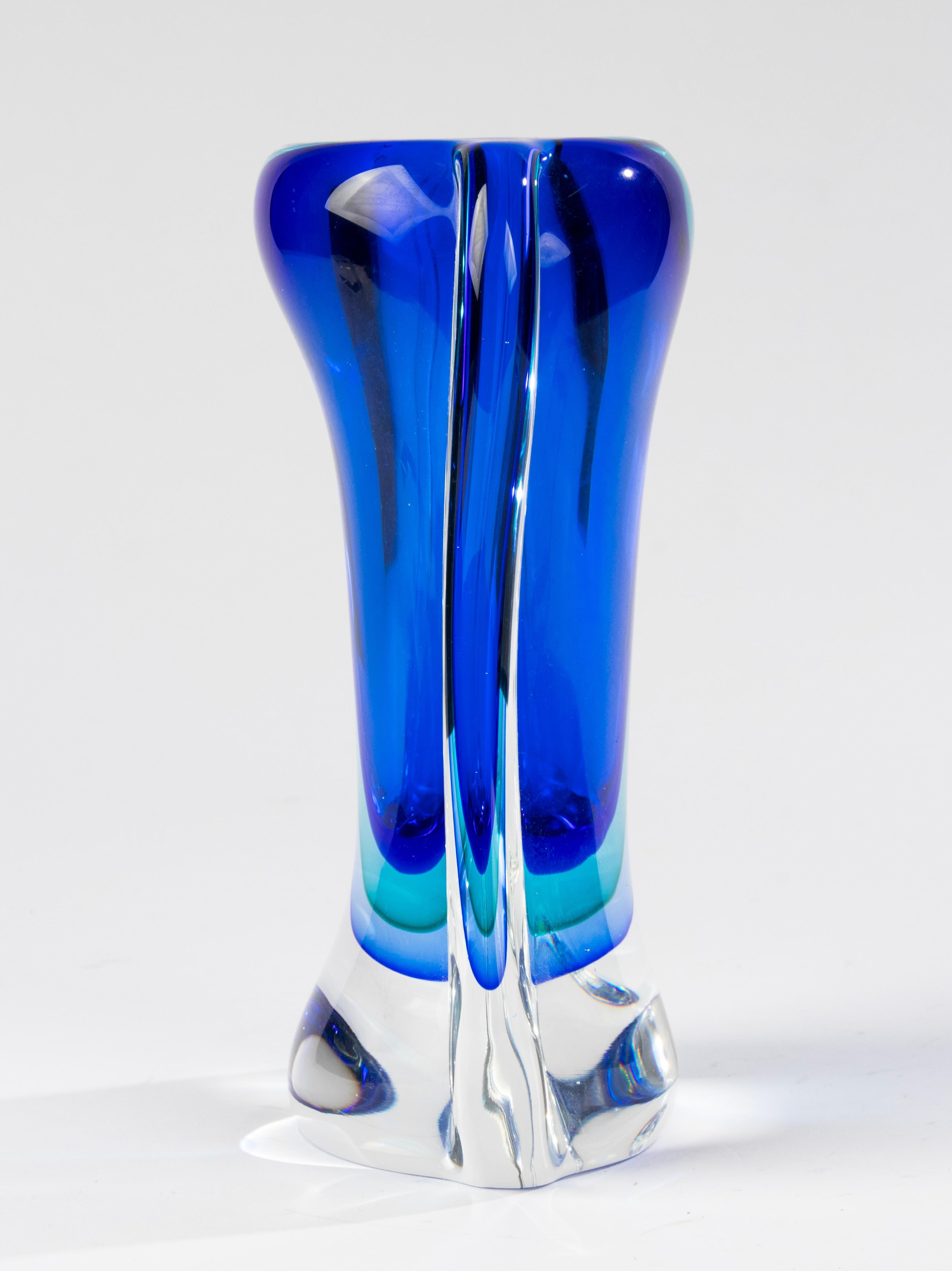 Art Glass Mid-Century Modern Large Murano Glass Vase - Alfredo Barbini  For Sale