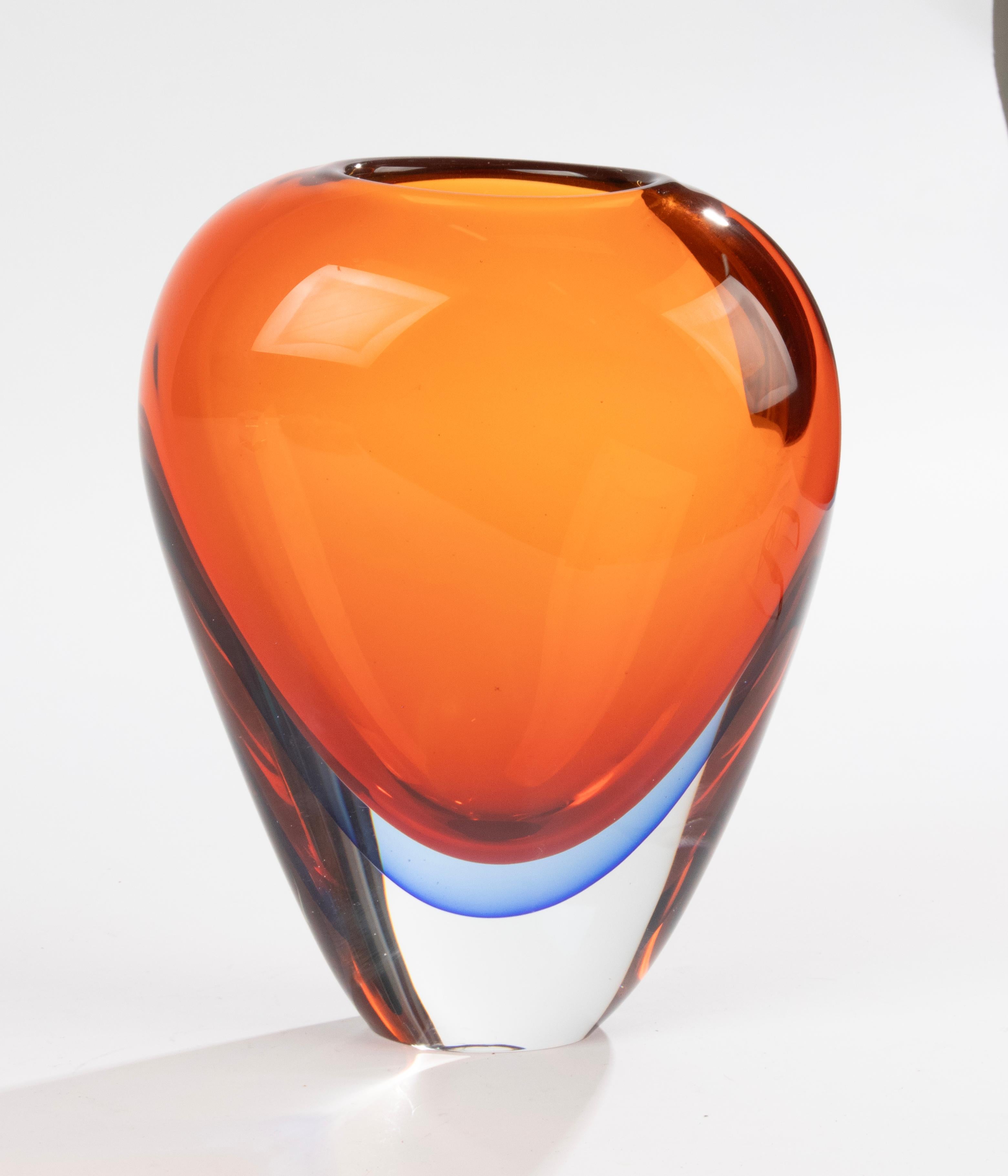 Mid-Century Modern Large Murano Glass Vase - Flavio Poli For Sale 4