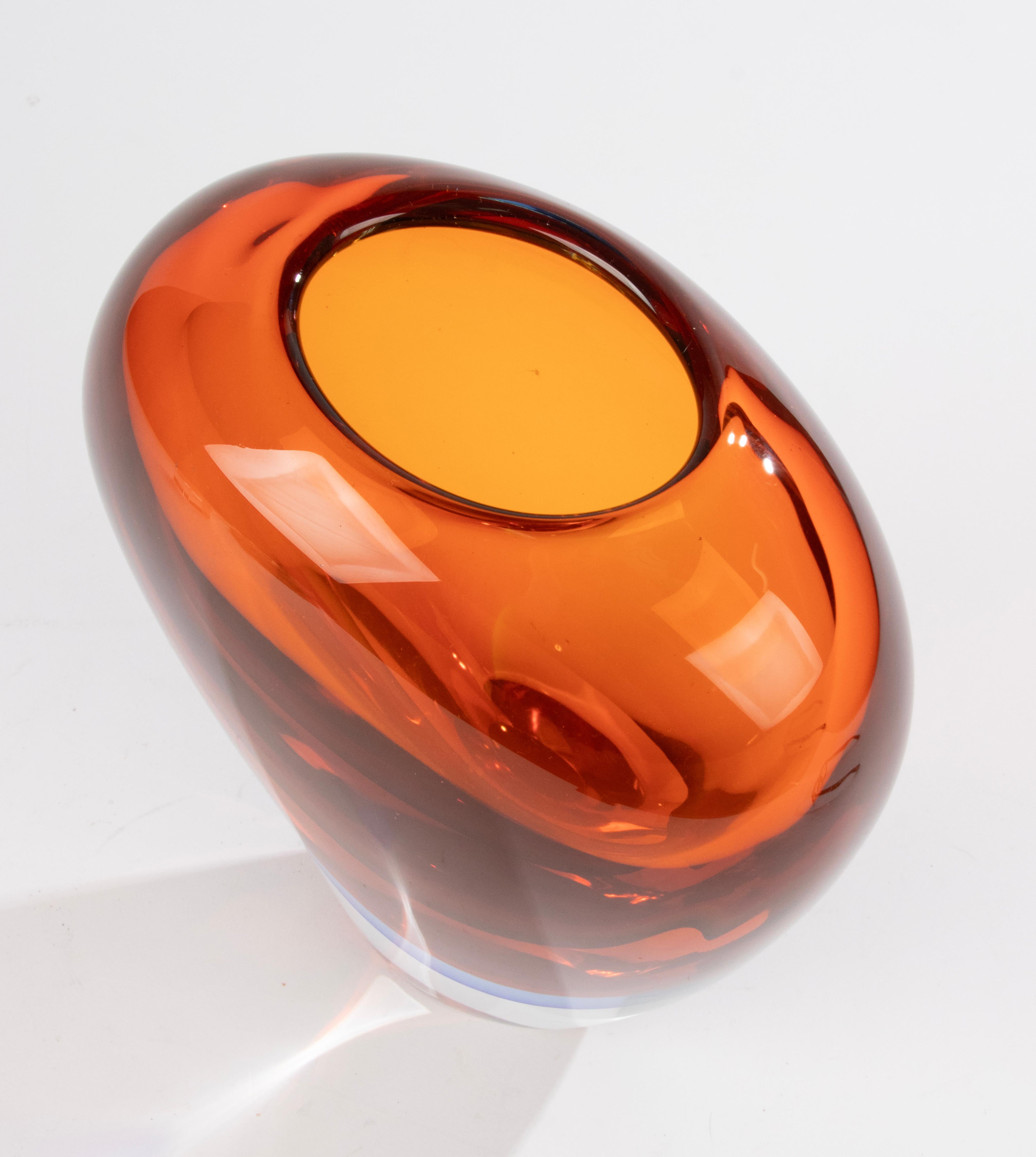 Mid-Century Modern Large Murano Glass Vase - Flavio Poli For Sale 5
