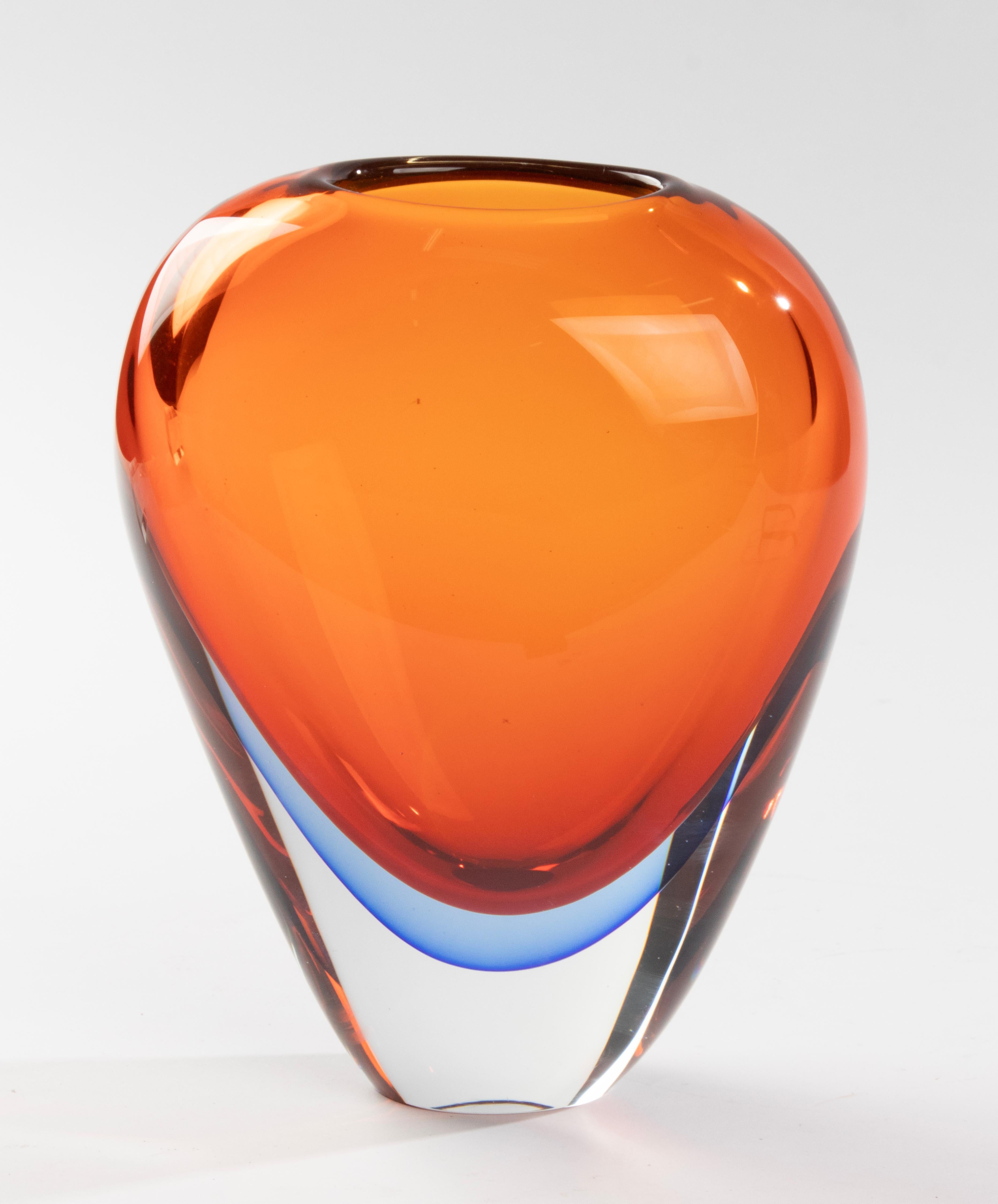 Mid-Century Modern Large Murano Glass Vase - Flavio Poli For Sale 6