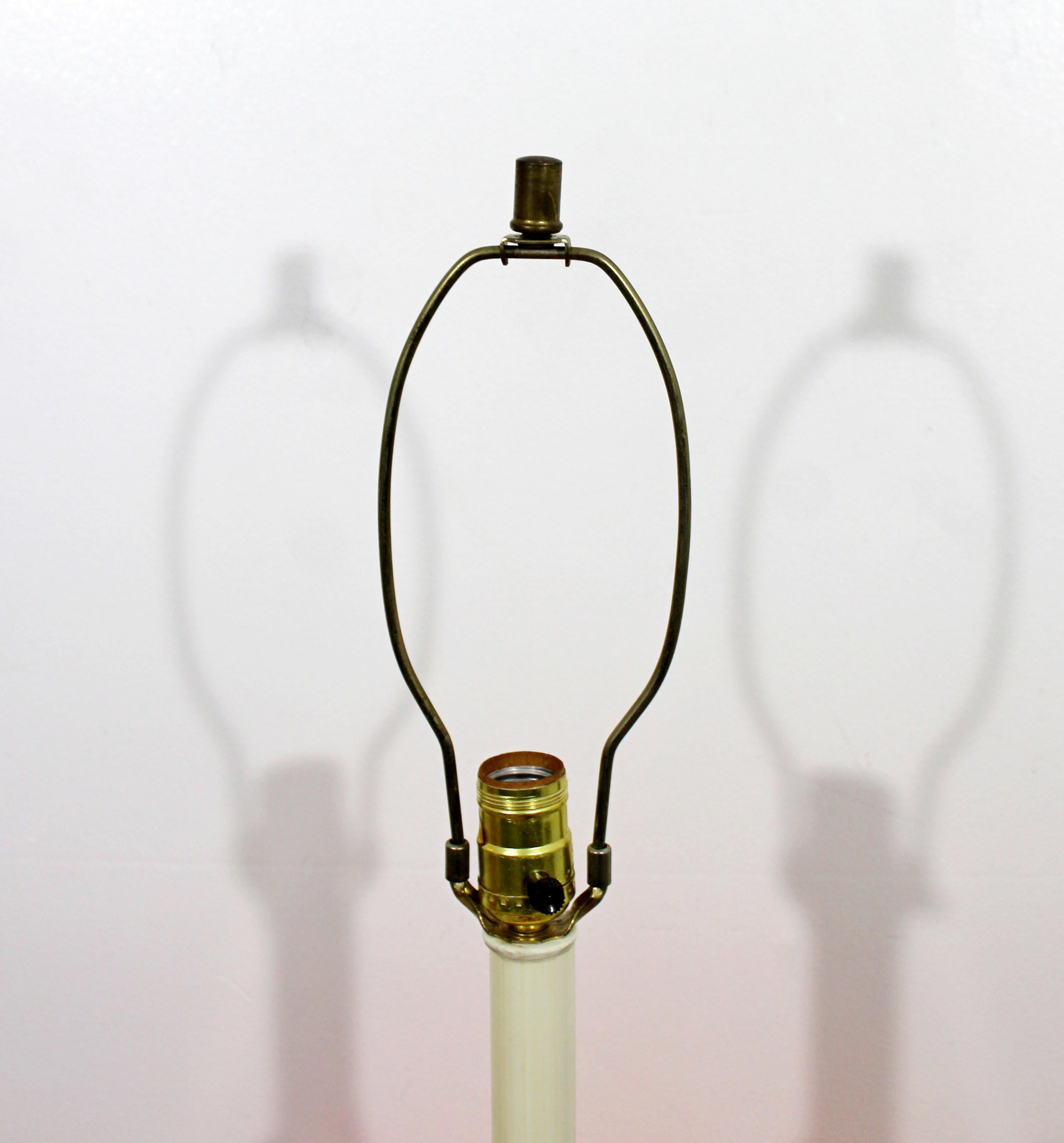 Mid-Century Modern Large Orange Ceramic Table Lamp Verner Panton Style 1970s 1