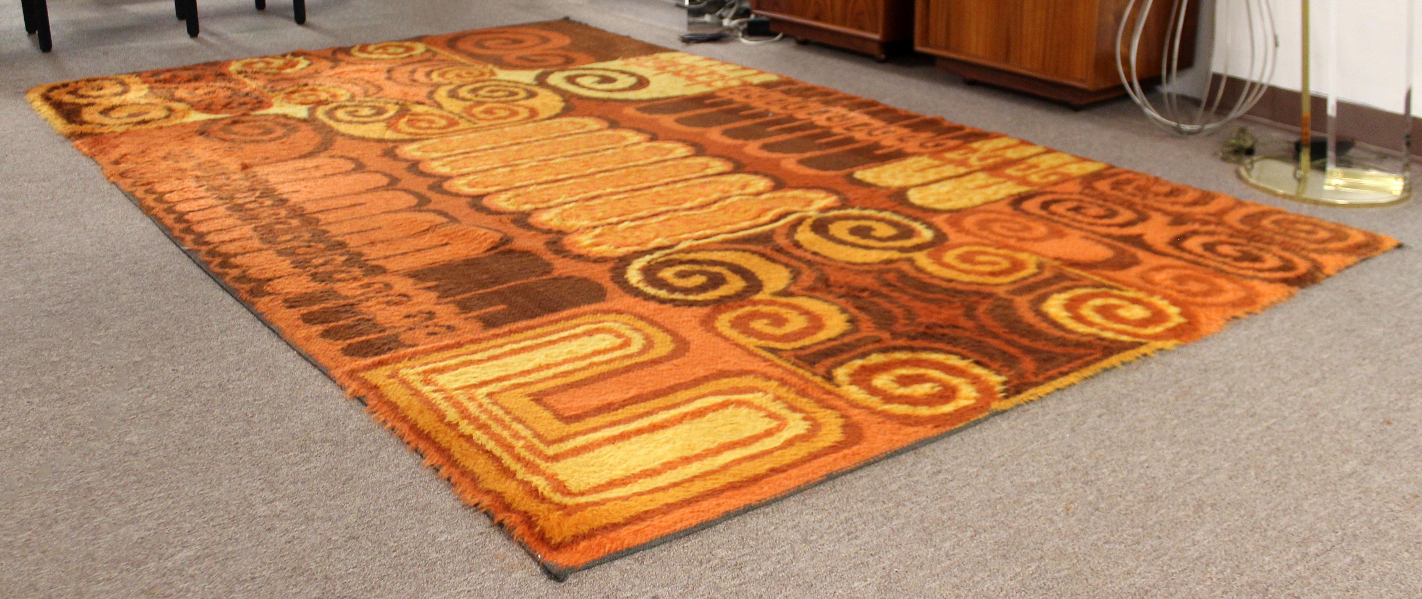 large orange rug