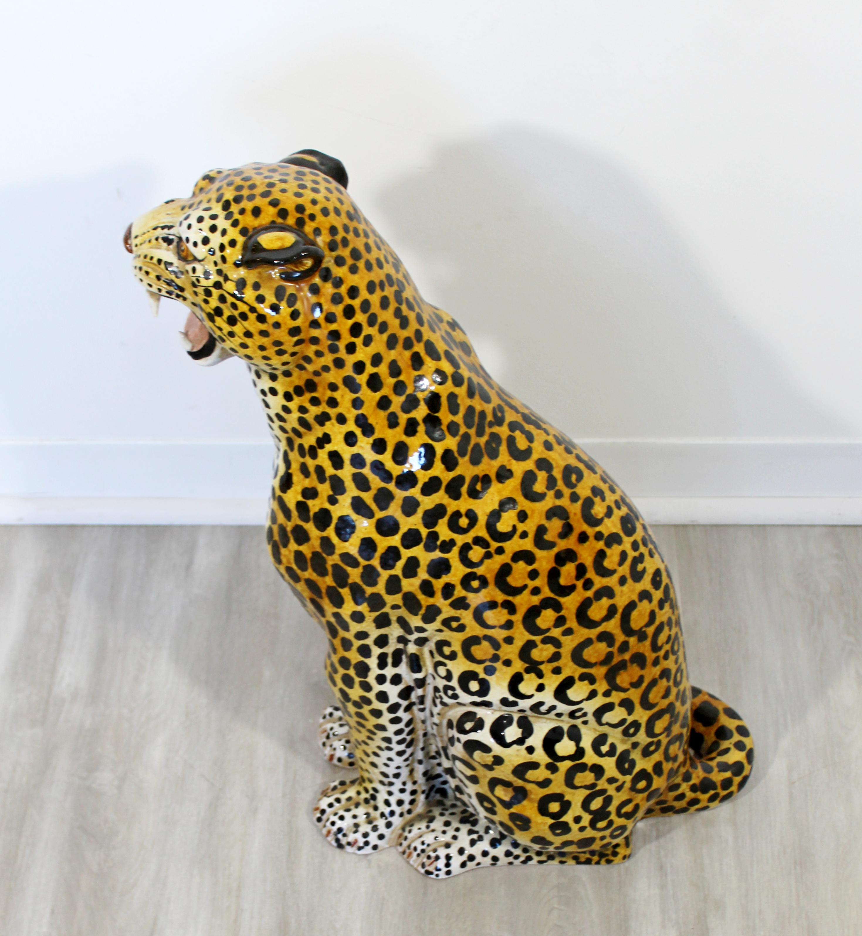 large leopard statue