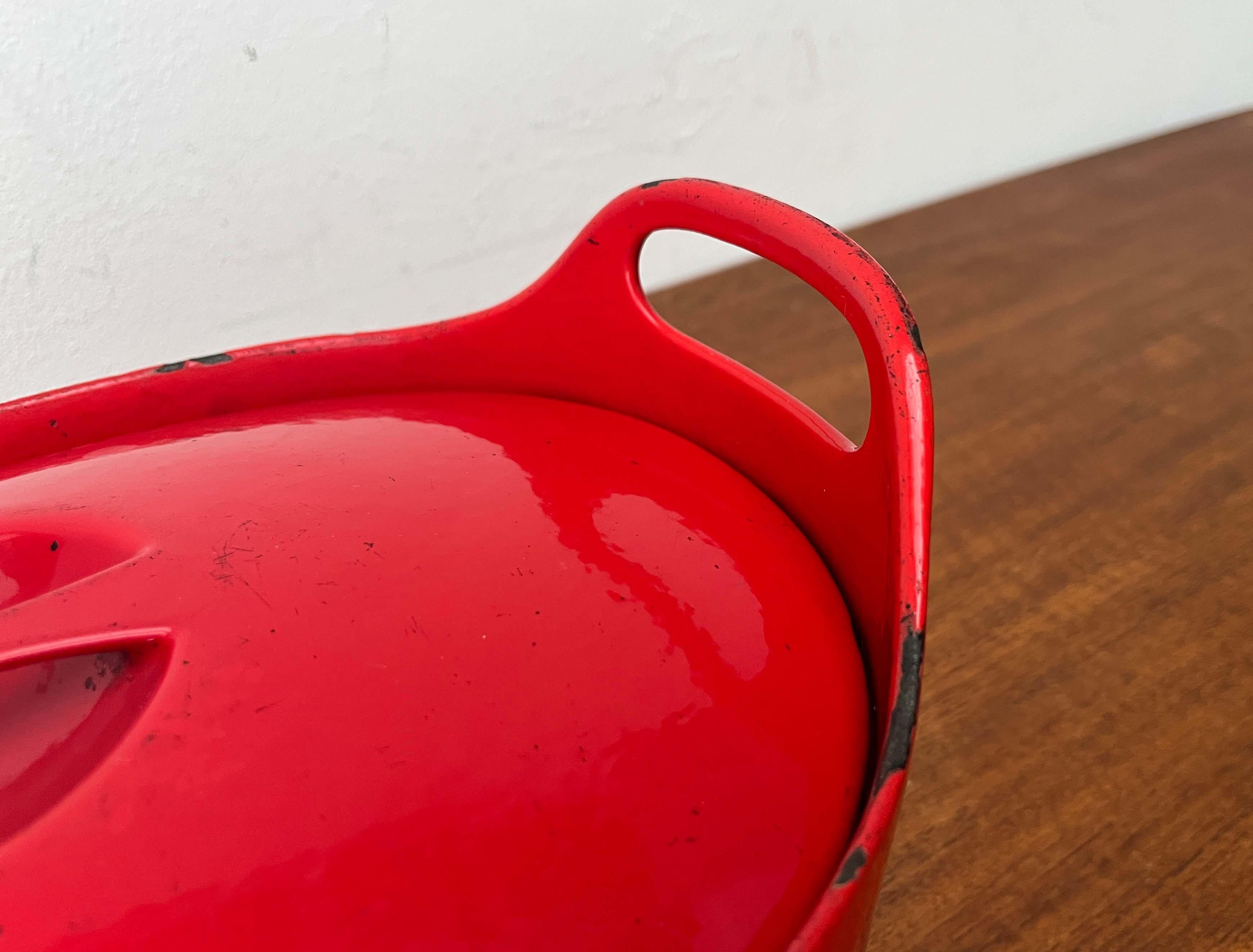 Großer roter Emailletopf von Timo Sarpaneva Rosenlew Finnland 1960er Jahre im Angebot 6