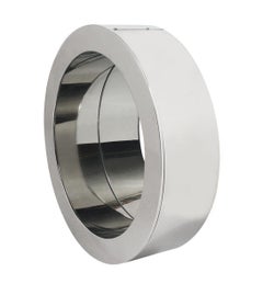 Mid-Century Modern Large Round Porthole Wall Mirror in Chrome by Curtis Jere