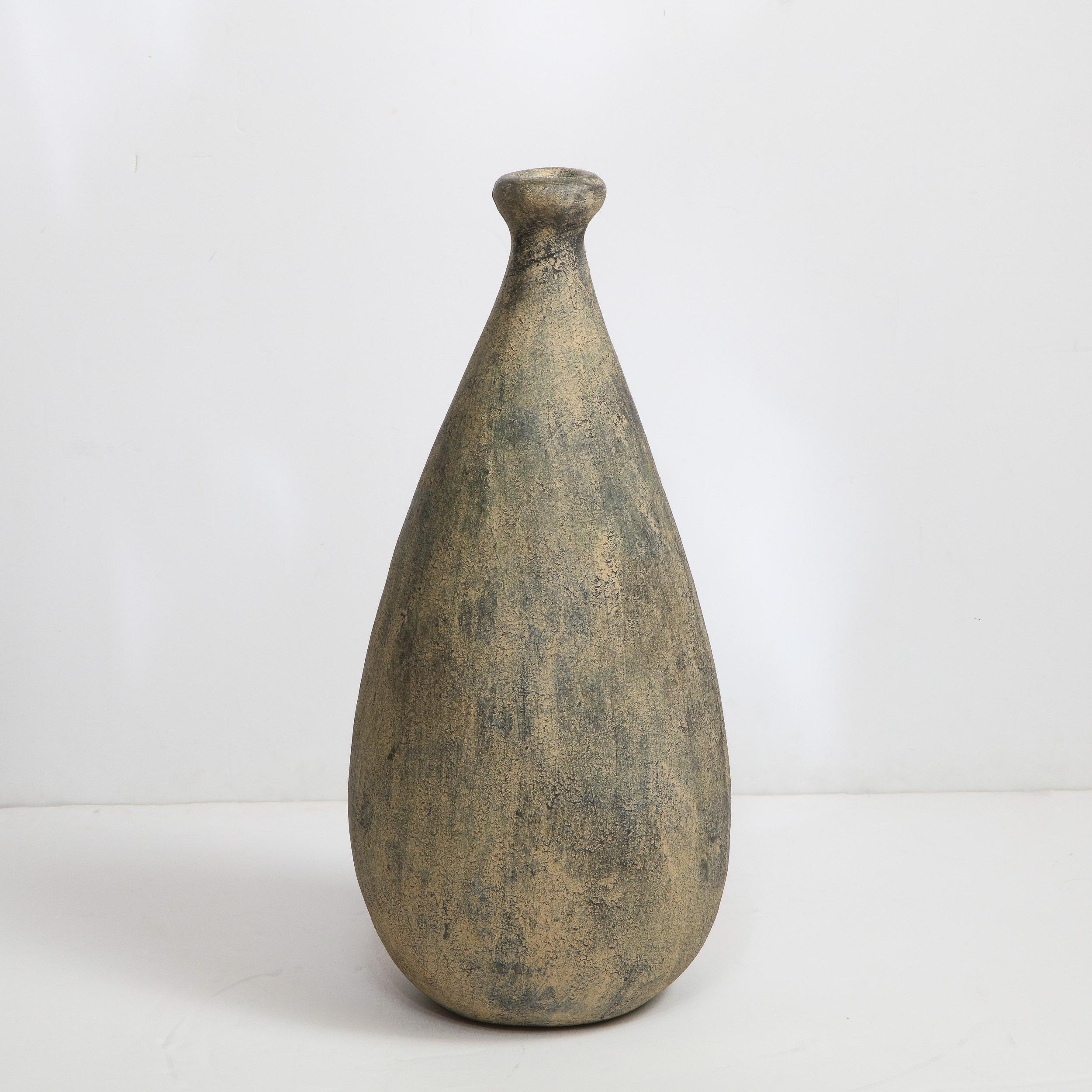 Mid-20th Century Mid-Century Modern Large Scale Organic Stylized Figurative Ceramic Vase