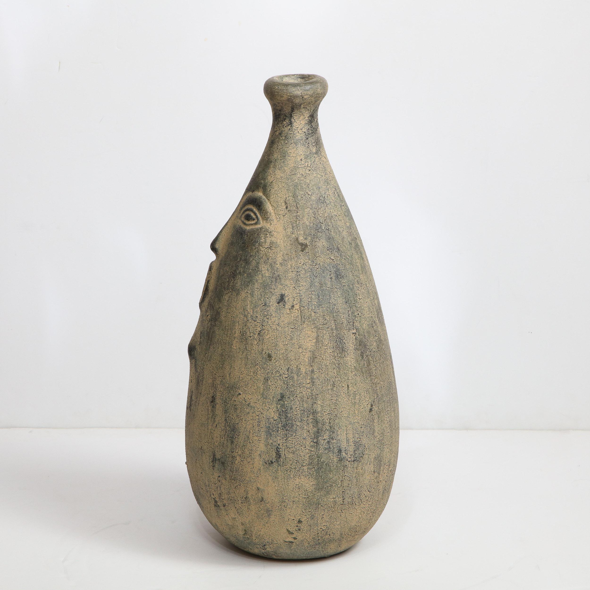 Mid-Century Modern Large Scale Organic Stylized Figurative Ceramic Vase 1