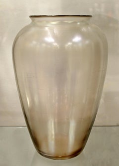 Mid-Century Modern Large Steuben Aurene Iridescent Decorative Art Vase, 1960s