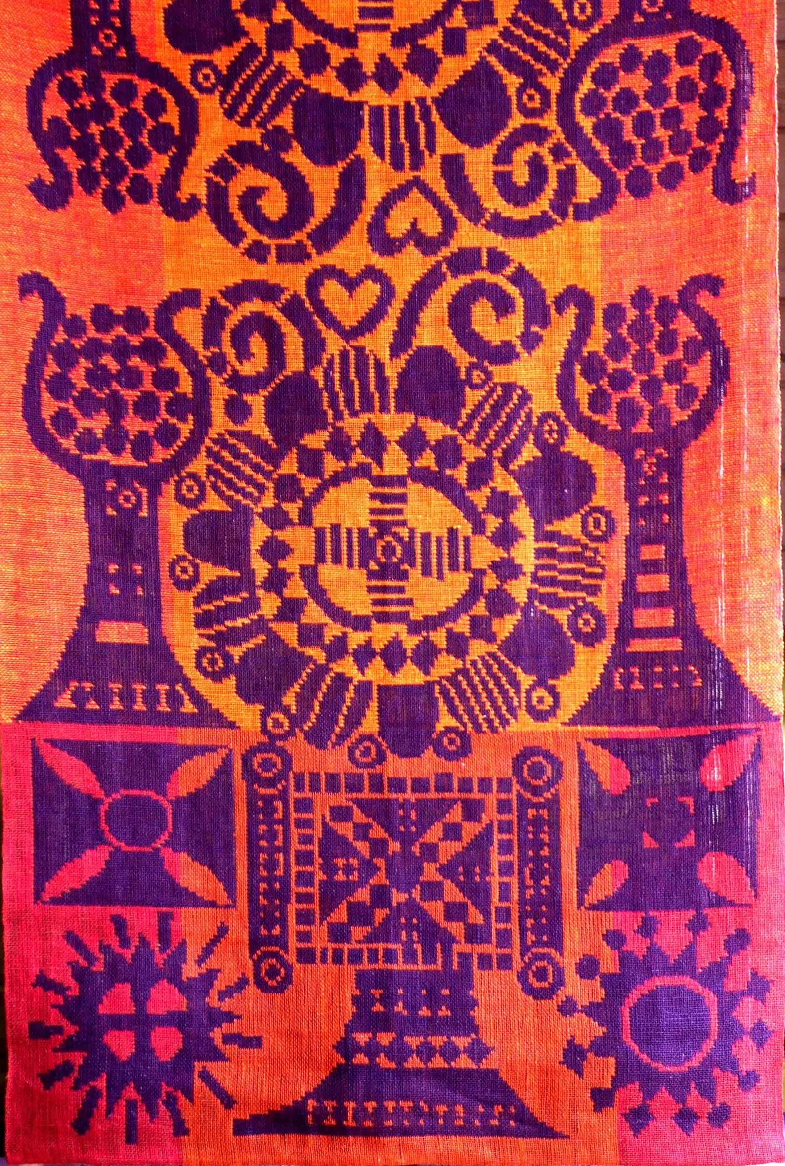 Große Mid-Century-Modern-Wanddekoration, finnische Wandkunst von Pirkko Hammarberg im Angebot 5