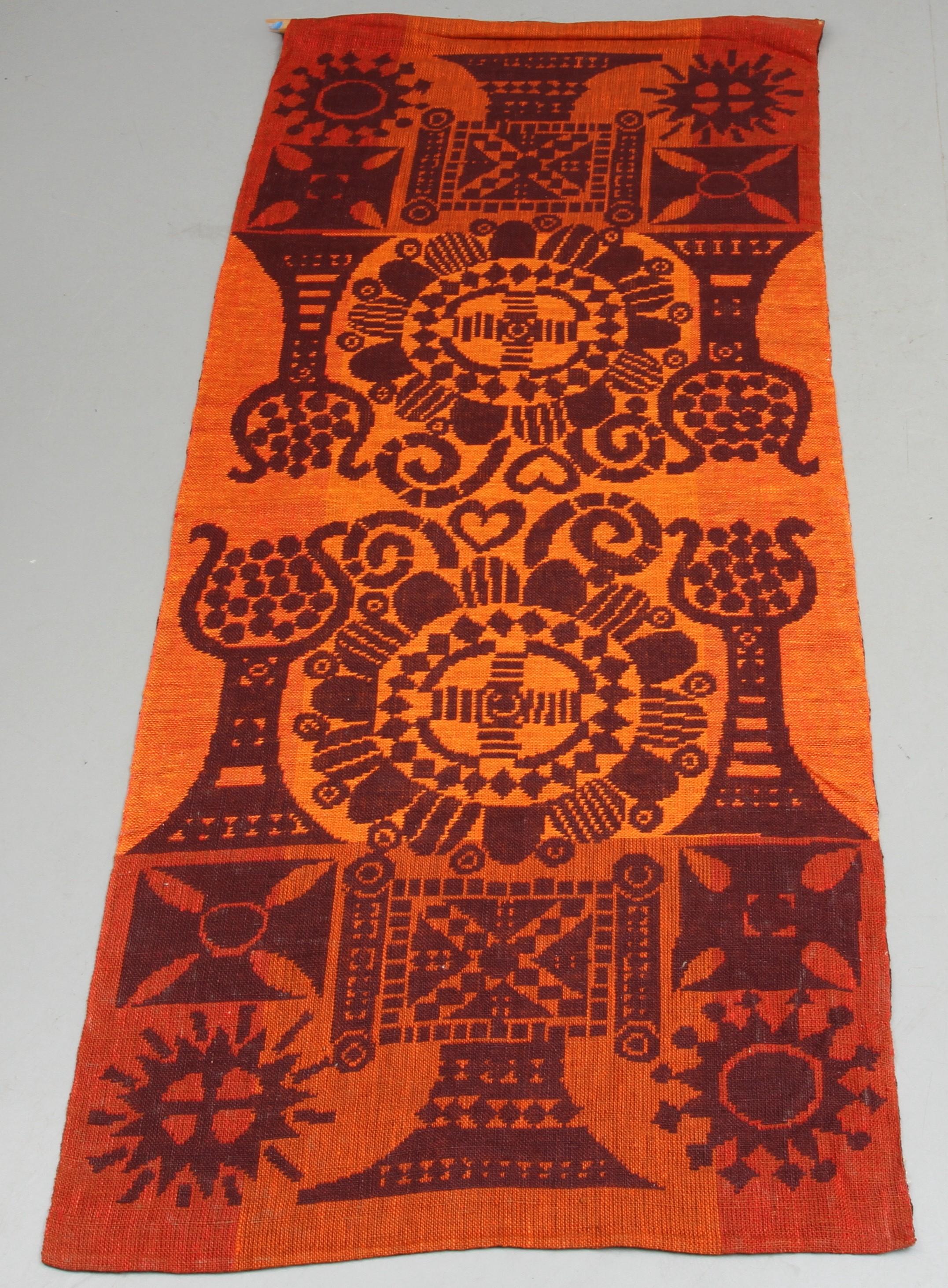 Große Mid-Century-Modern-Wanddekoration, finnische Wandkunst von Pirkko Hammarberg im Angebot 6