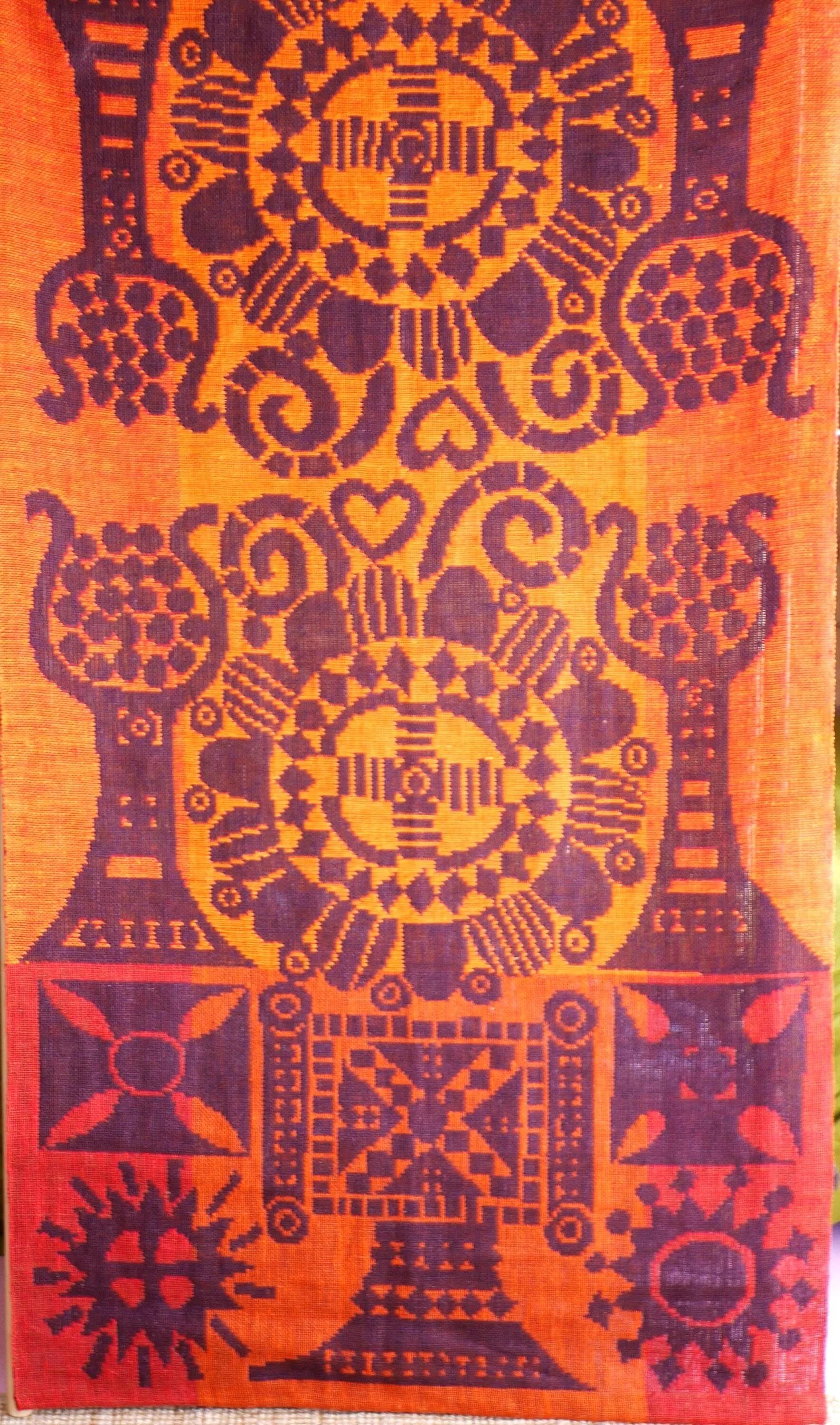 Große Mid-Century-Modern-Wanddekoration, finnische Wandkunst von Pirkko Hammarberg (Finnisch) im Angebot