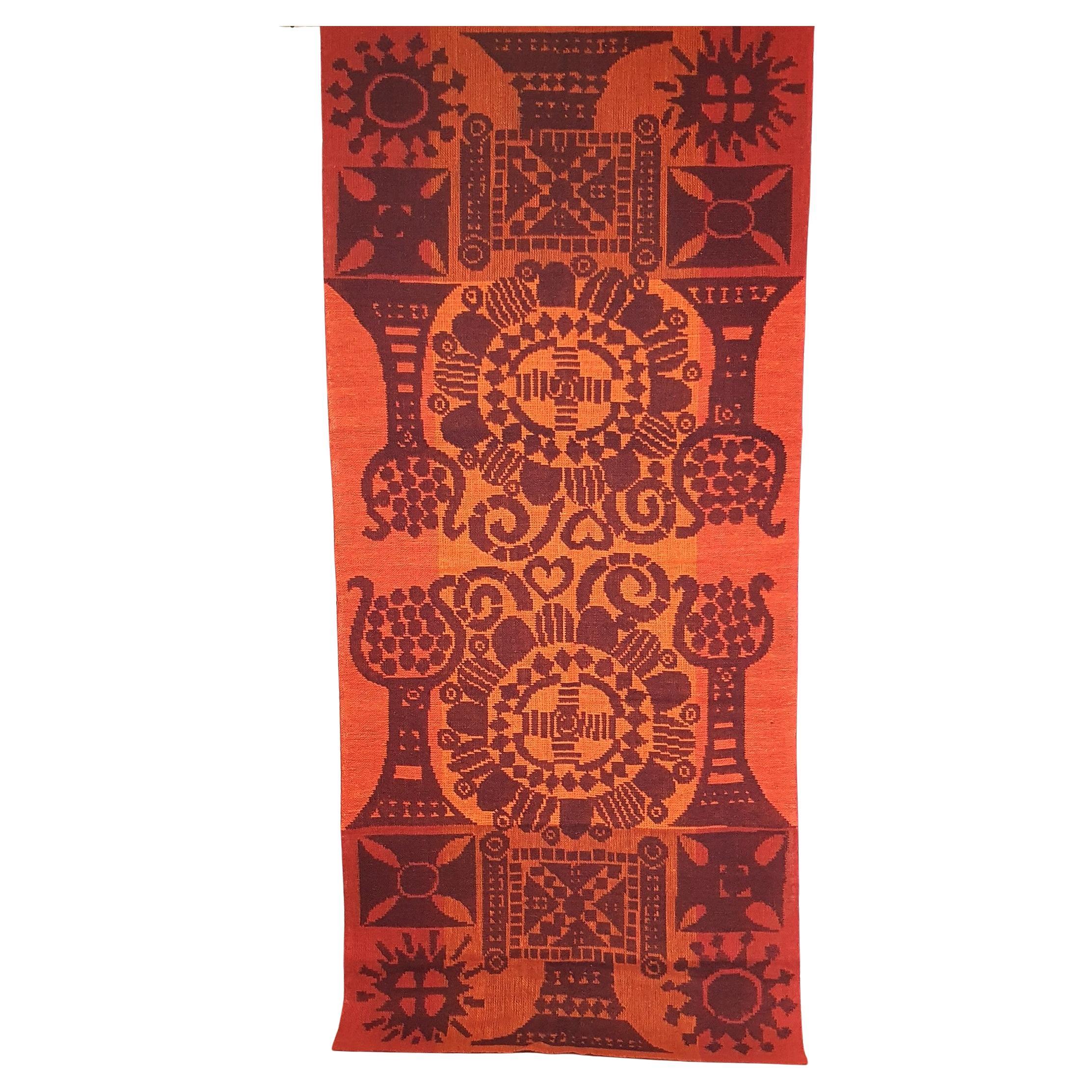 Mid-century modern large wall decoration, Finnish wall art by Pirkko Hammarberg