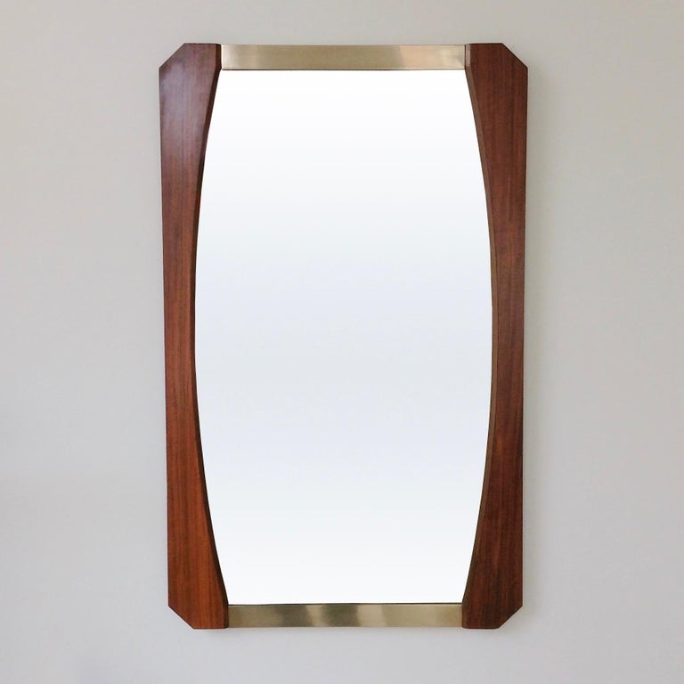 Mid-Century Modern Large Wall Mirror, circa 1960, Italy For Sale at 1stDibs