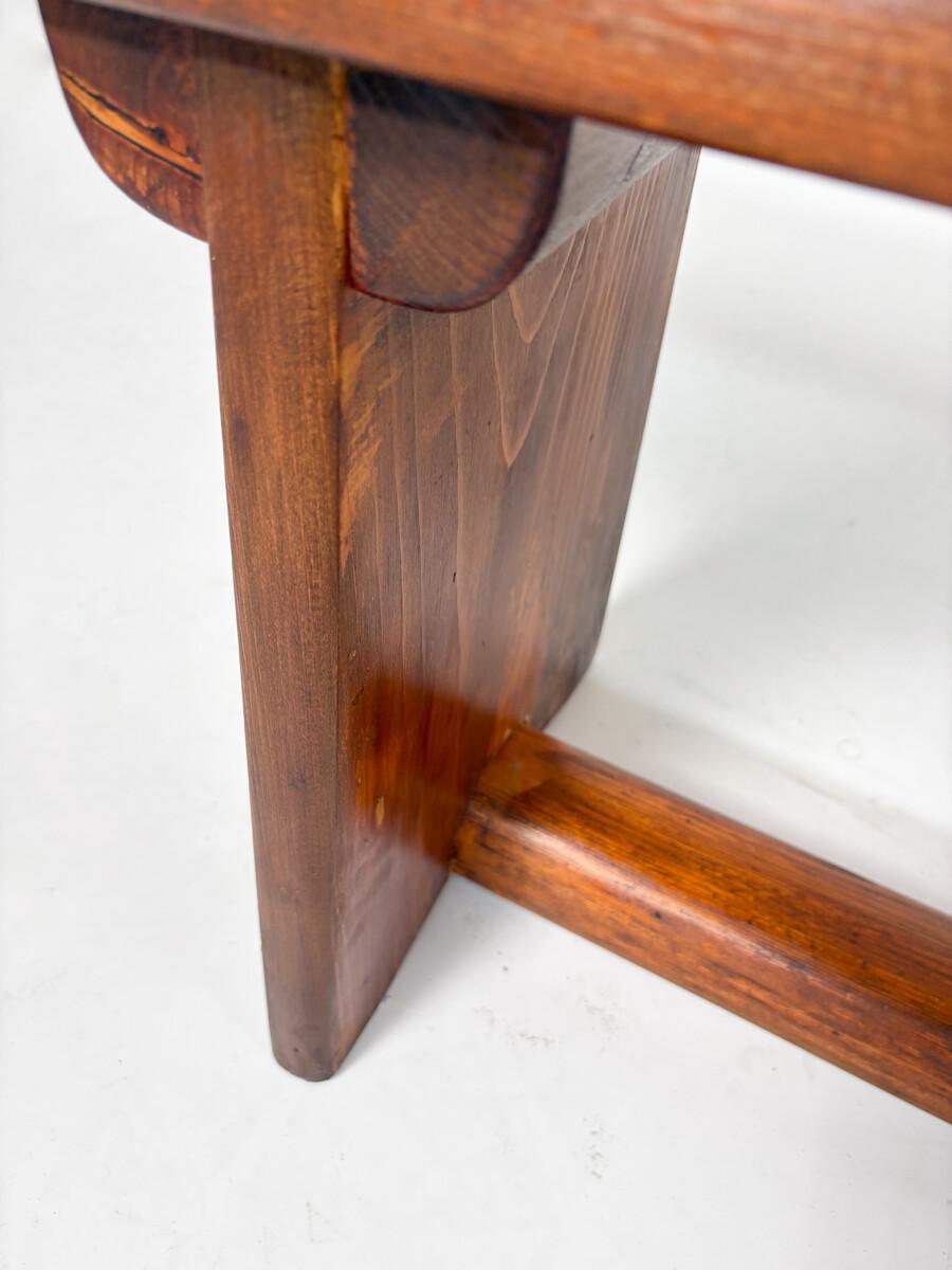 Grand banc en bois moderne du milieu du siècle, Italie, années 1960 en vente 1