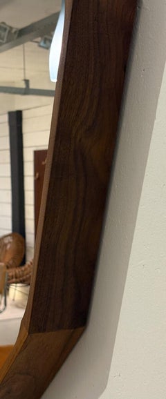 Mid-Century Modern Large Wooden Mirror, Italy, 1960s