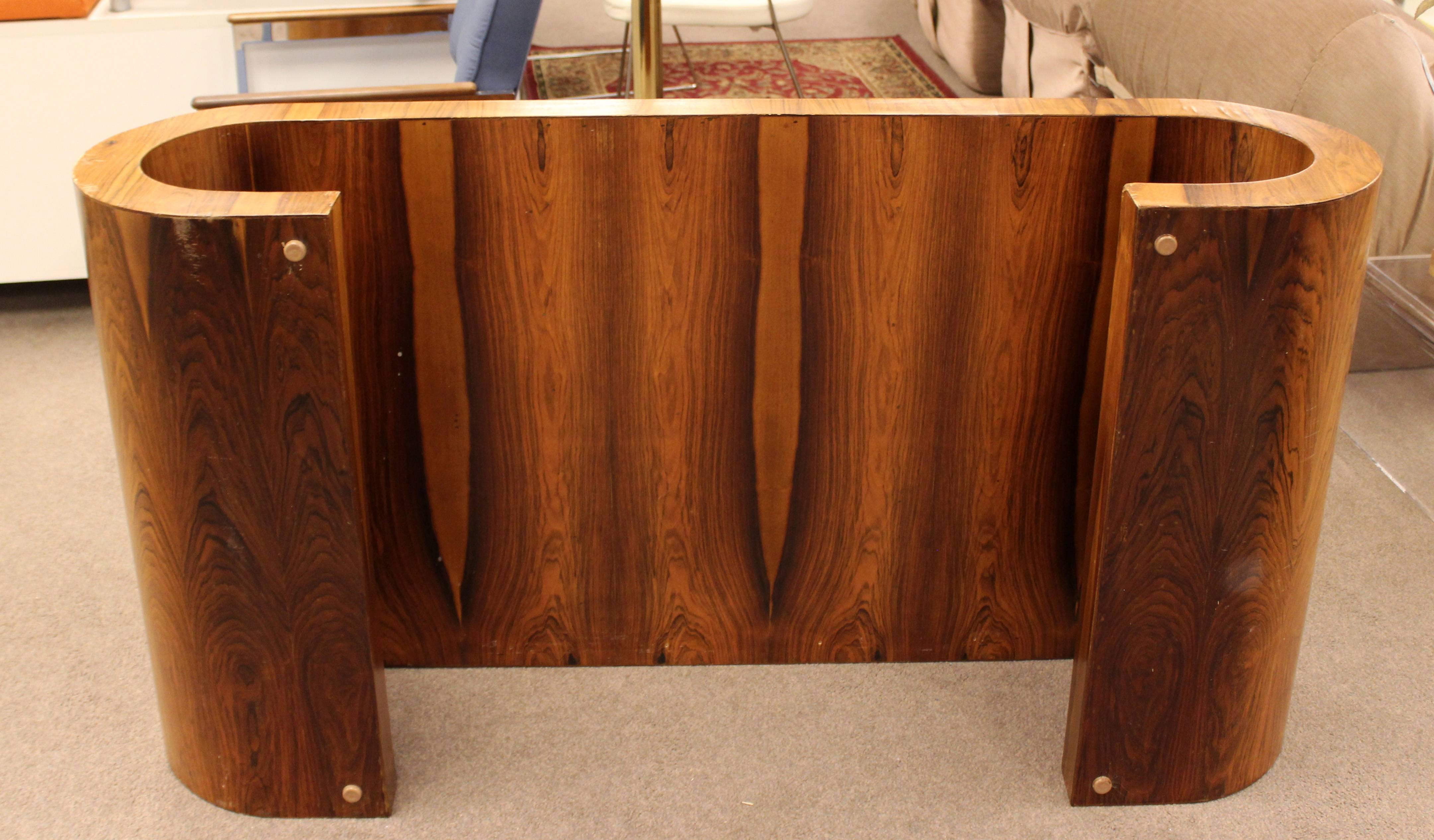 Mid-Century Modern Large Wooden Scroll Coffee Table Baughman Style, 1960s 3