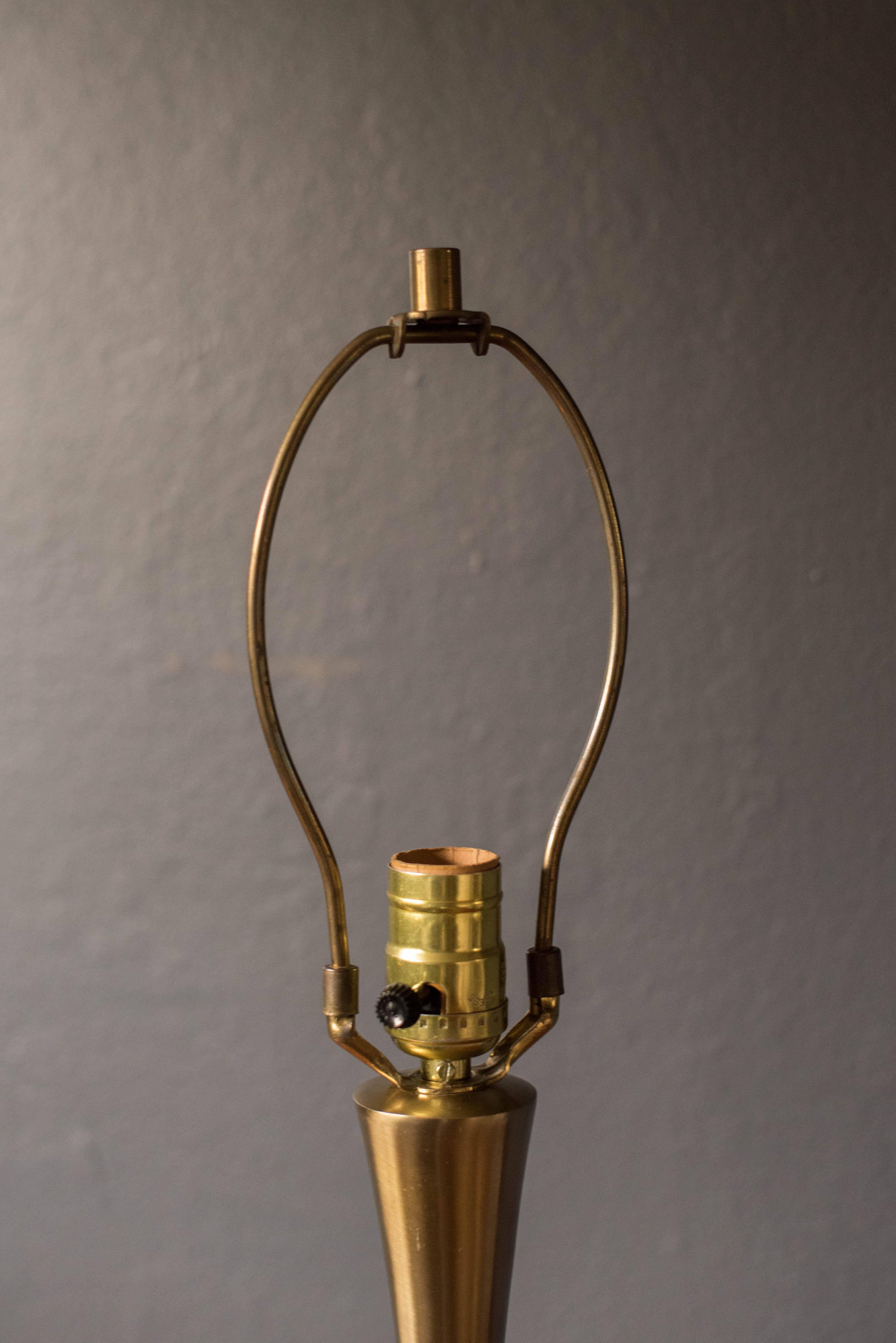 Mid Century Modern Laurel Brass Accent Lamp 1