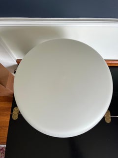 Mid-Century Modern Laurel "Mushroom" Table Lamp in Frosted White Milk Glass