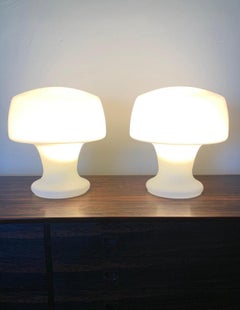 Paire de lampes de table en forme de champignon Laurel, moderne du milieu du siècle dernier