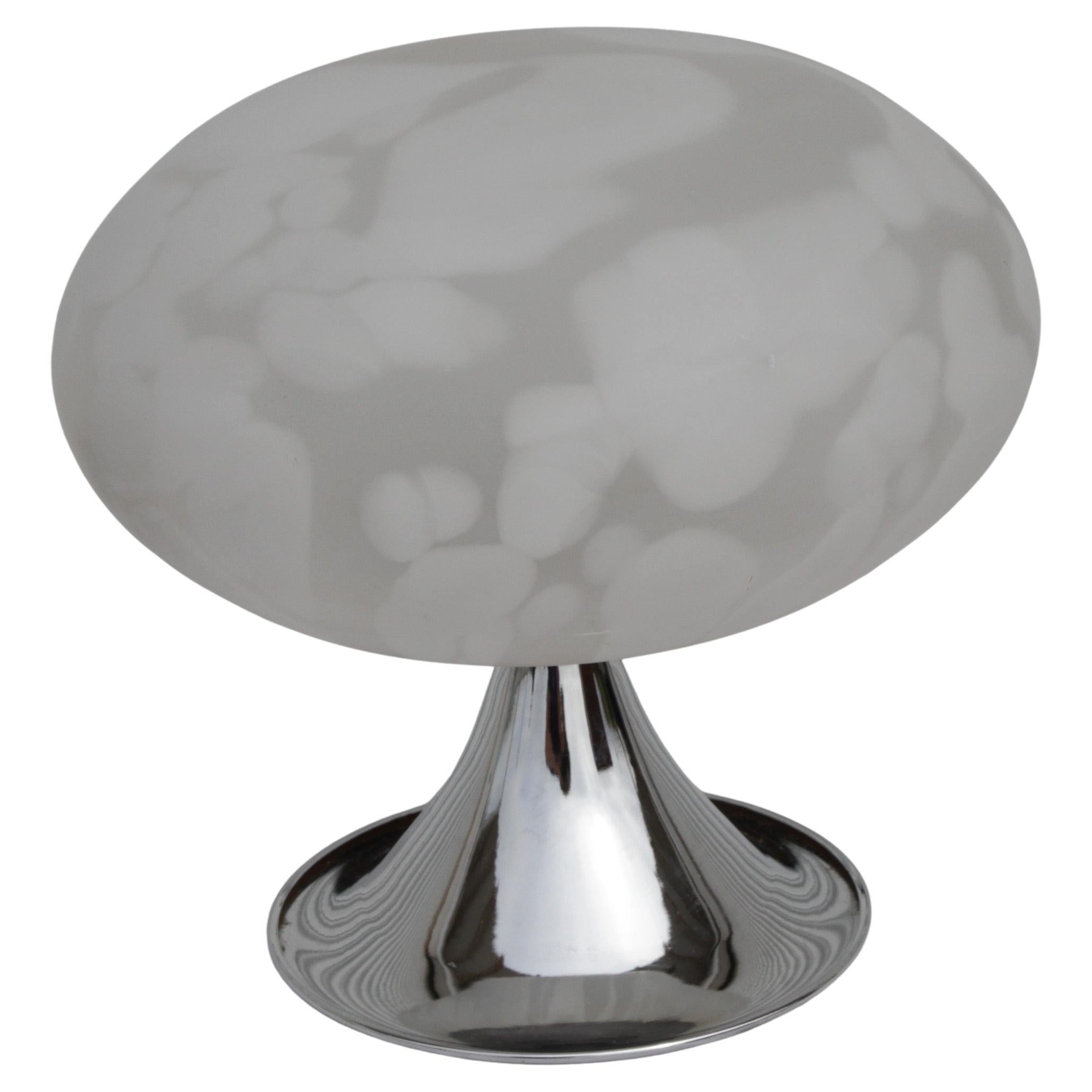Lampes de table Laurel Mushroom en chrome/argent, modernes du milieu du siècle dernier
