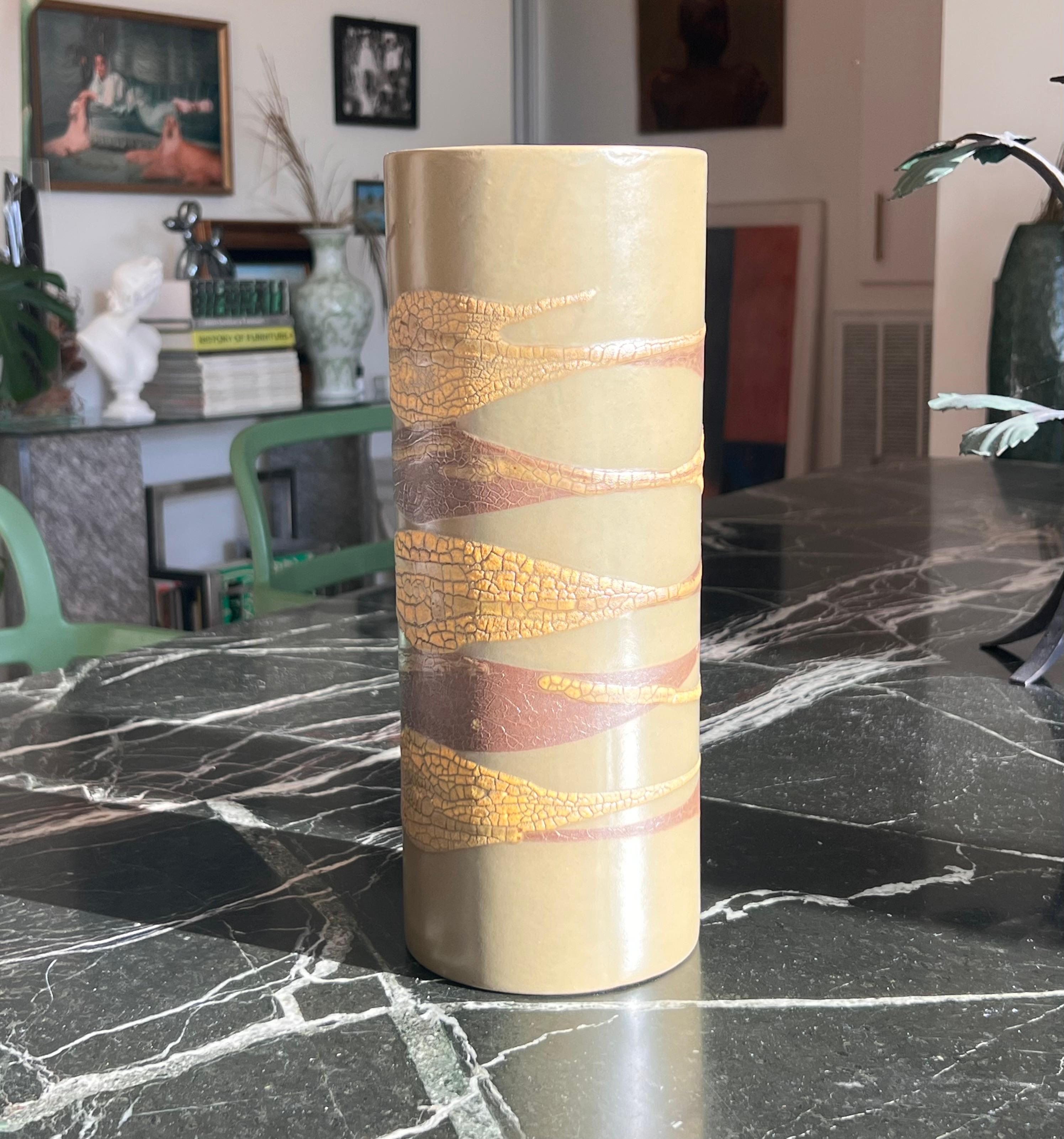 Vase en céramique Earthwrap à glaçure de lave, The Moderns Modernity, par Haeger, circa 1965 en vente 3
