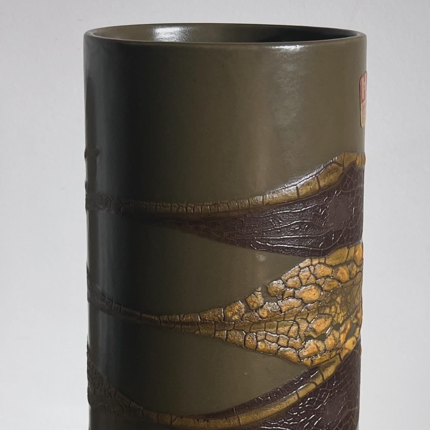 Vase en céramique Earthwrap à glaçure de lave, The Moderns Modernity, par Haeger, circa 1965 en vente 5