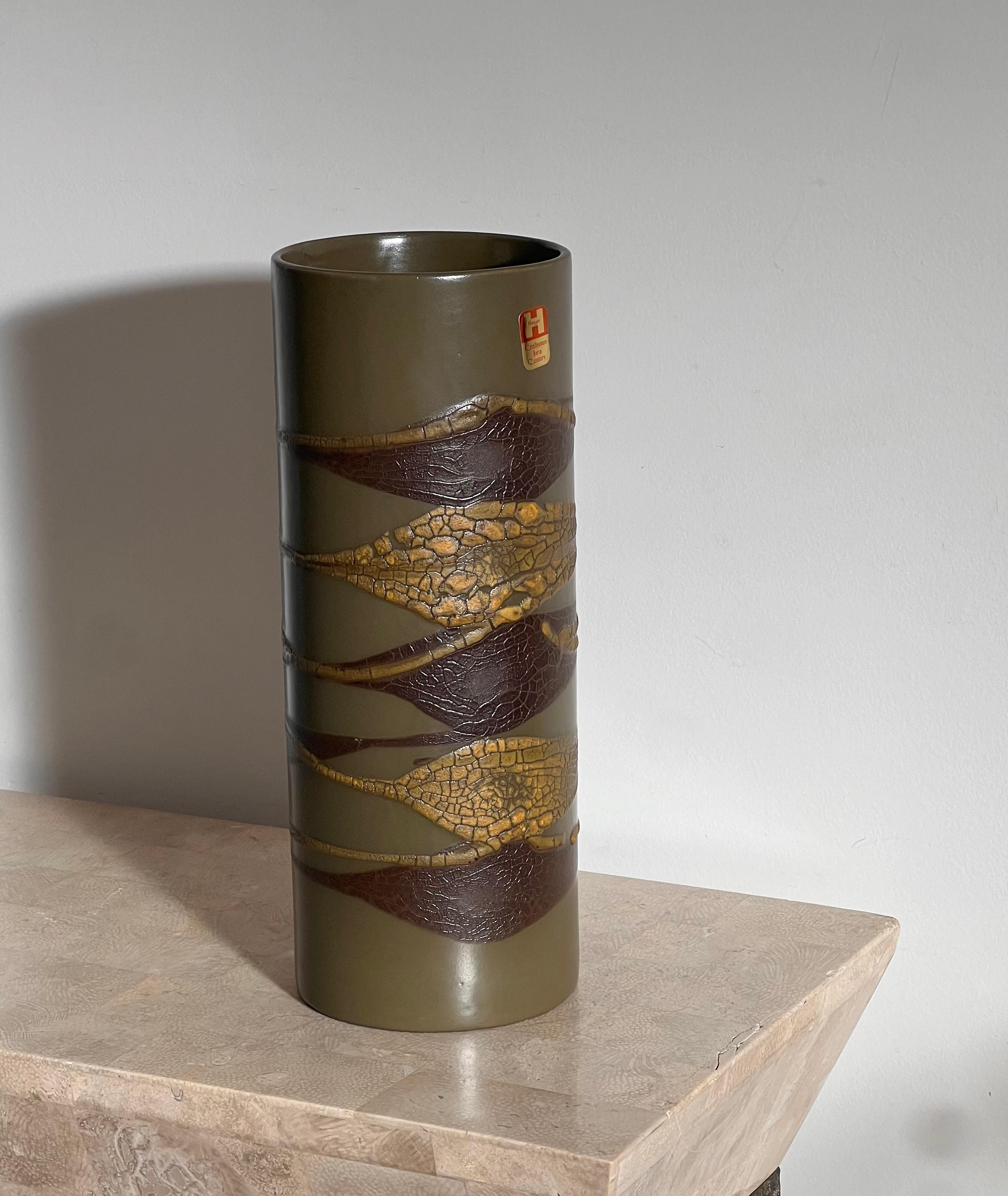 Vase en céramique Earthwrap à glaçure de lave, The Moderns Modernity, par Haeger, circa 1965 en vente 6