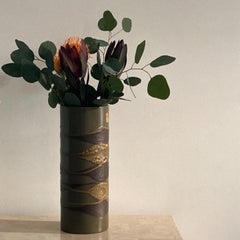 Earthwrap Keramikvase mit Lavaglasur von Haeger aus der Mitte des Jahrhunderts, ca. 1965