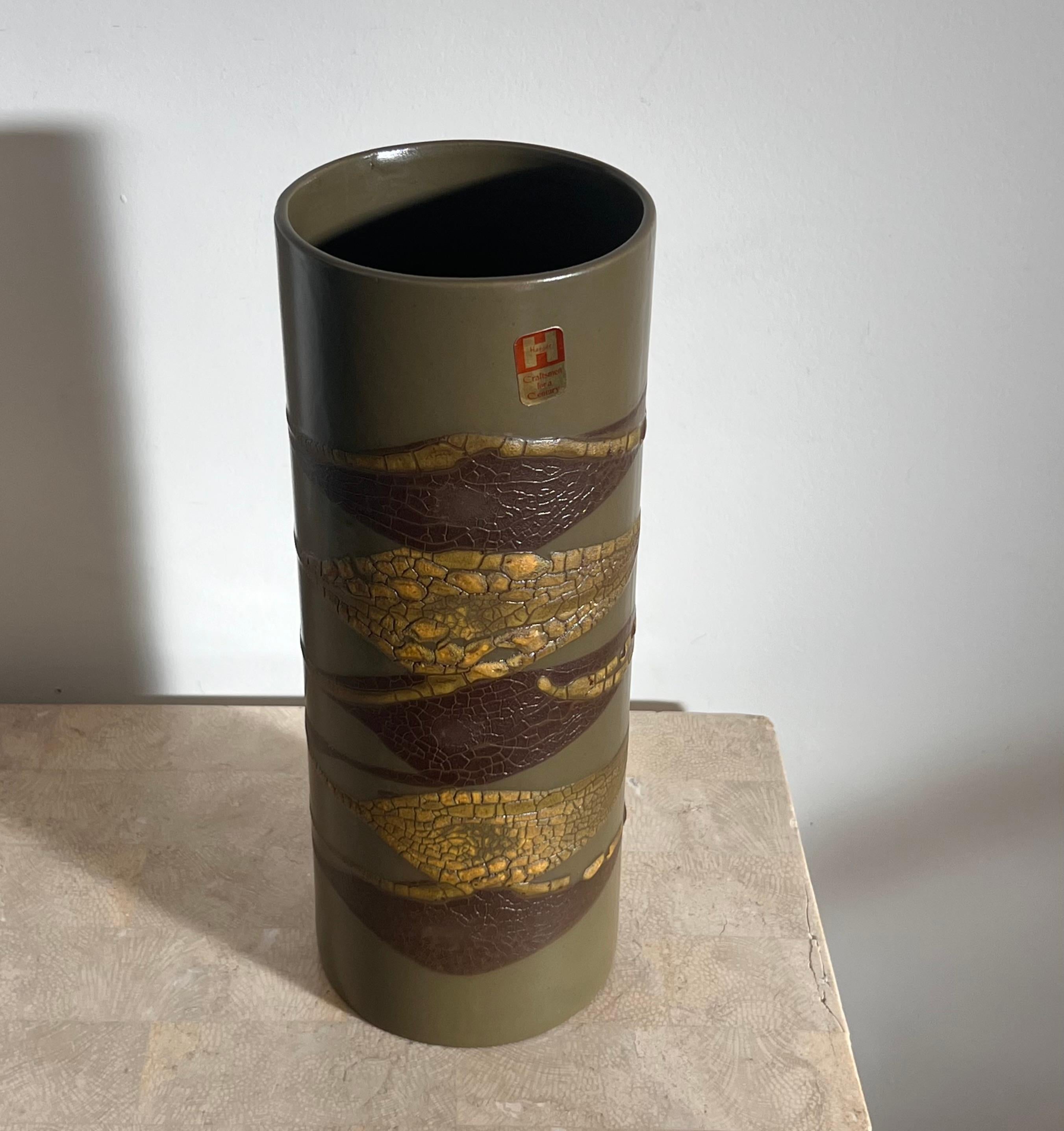 Vase en céramique Earthwrap à glaçure de lave, The Moderns Modernity, par Haeger, circa 1965 Bon état - En vente à View Park, CA
