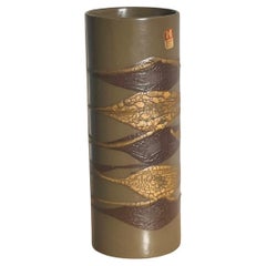 Vase en céramique Earthwrap à glaçure de lave, The Moderns Modernity, par Haeger, circa 1965