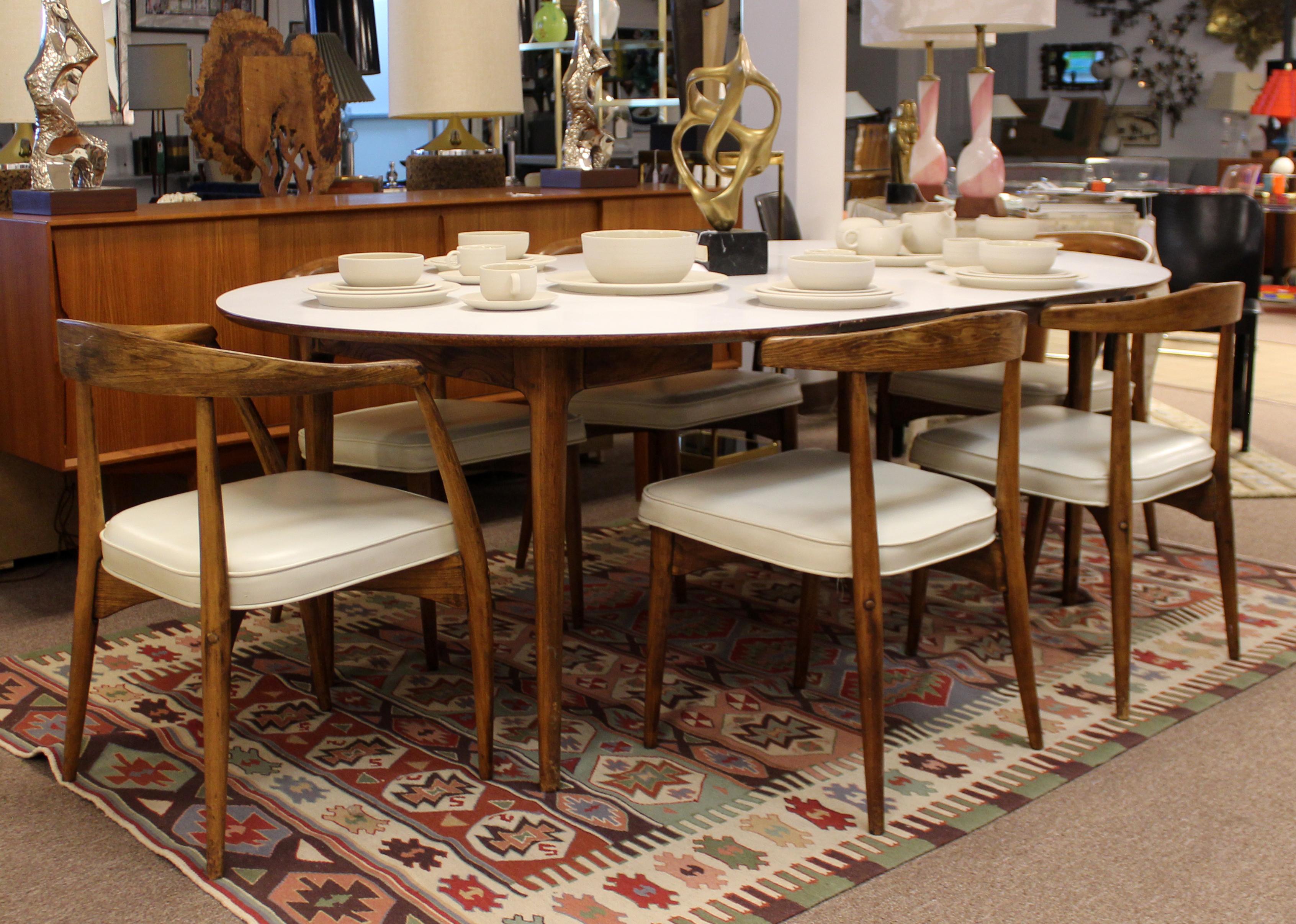 Mid-Century Modern Lawrence Peabody Craft Assoc. Dining Table and 6 Side Chairs 5